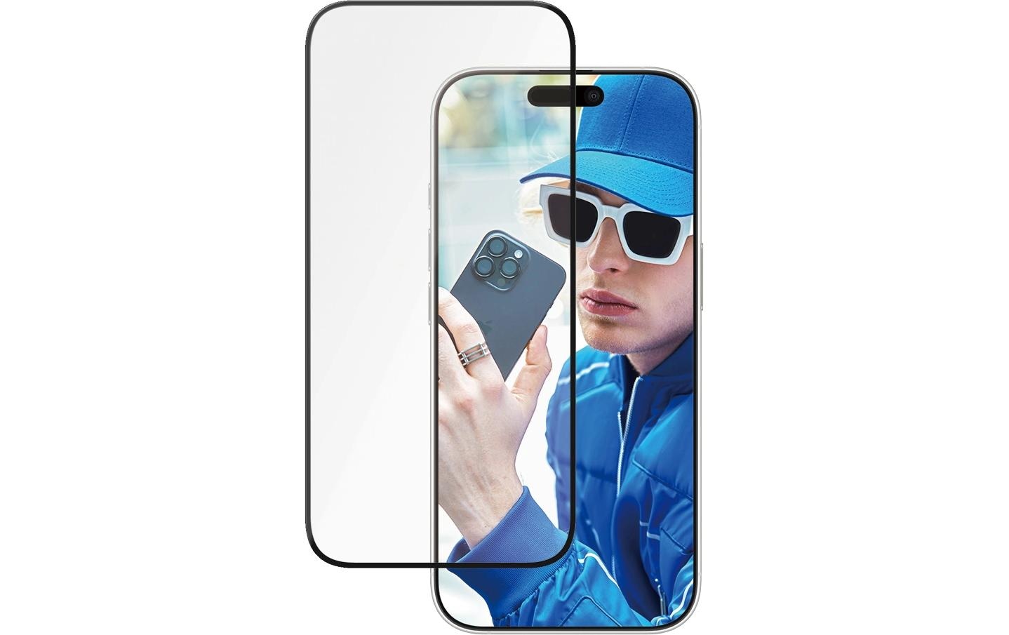 PanzerGlass Displayschutzglas »Ultra Wide Fit Ceramic iPhone 16 Pro«, für iPhone 16 Pro, (1 St.)