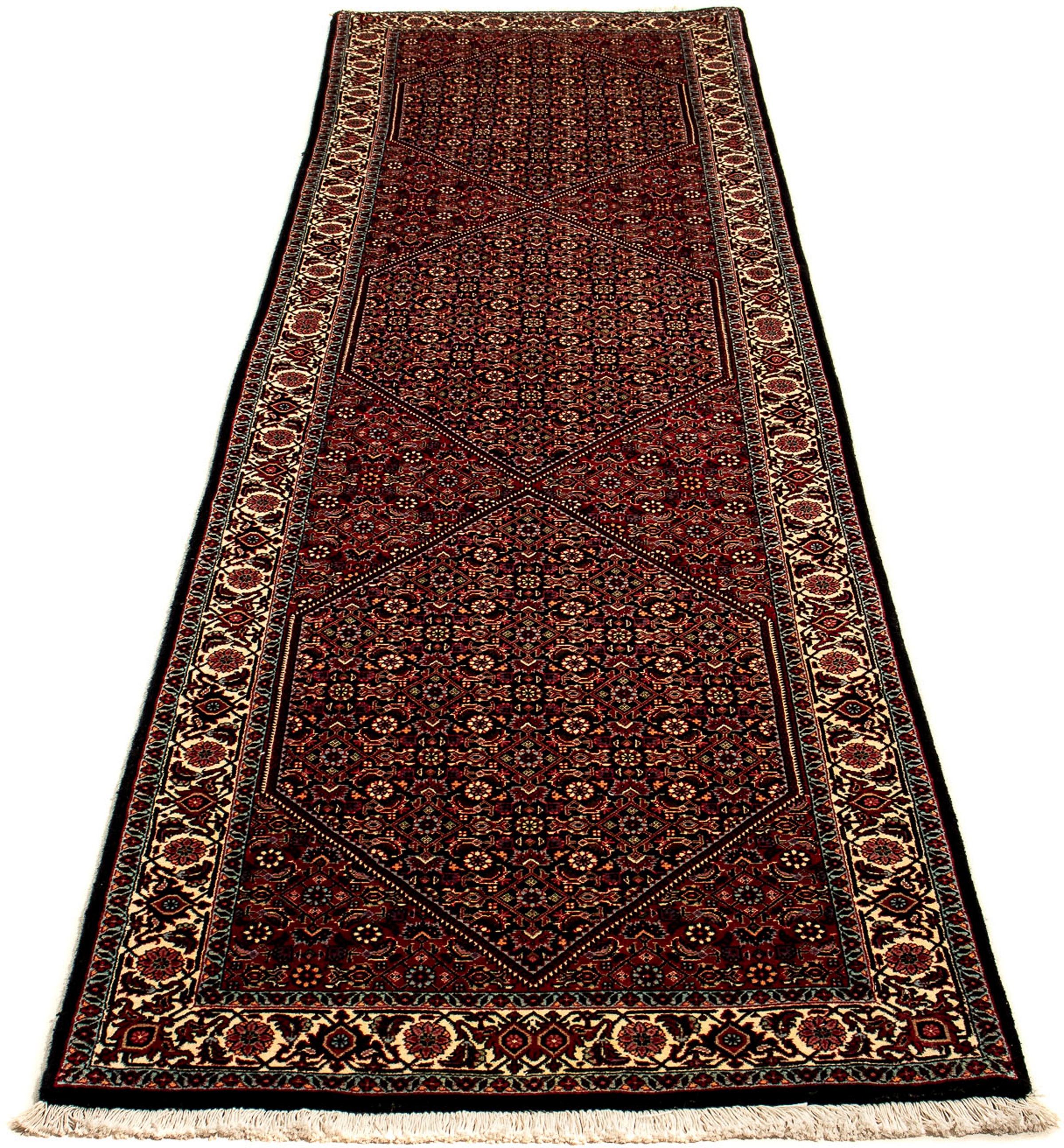 Image of morgenland Orientteppich »Perser - Bidjar - 312 x 82 cm - mehrfarbig«, rechteckig, 15 mm Höhe, Wohnzimmer, Handgeknüpft, Einzelstück mit Zertifikat bei Ackermann Versand Schweiz