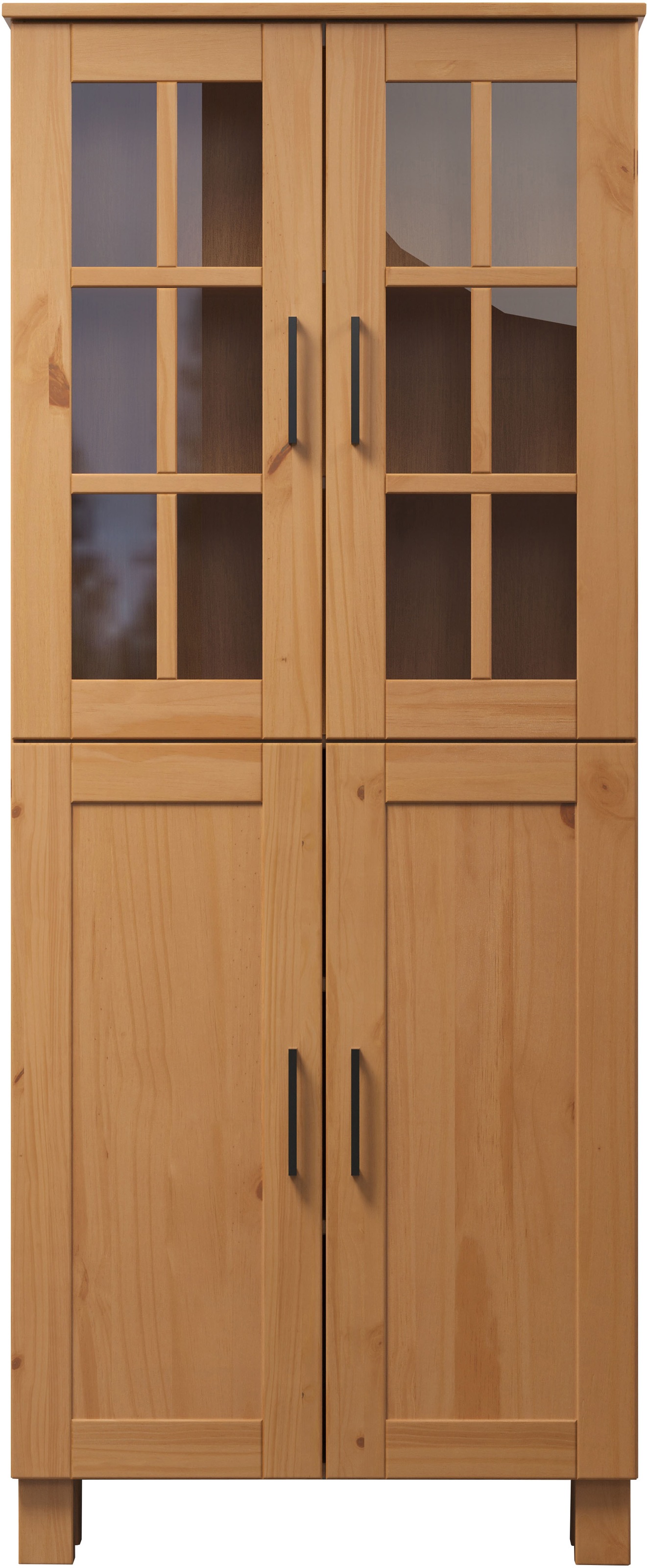 welltime Hochschrank »Ulea«, (1 St.), Breiter Badschrank aus Massivholz - Masse (B/T/H) 70/30/170 cm