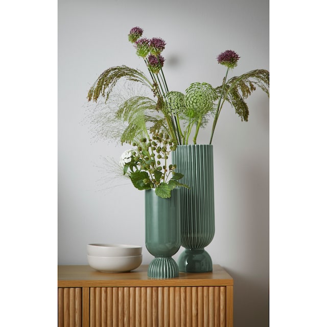 andas Dekovase »Vase aus Steingut, Rillen-Optik«, (1 St.), Höhe 37 cm  Trouver sur