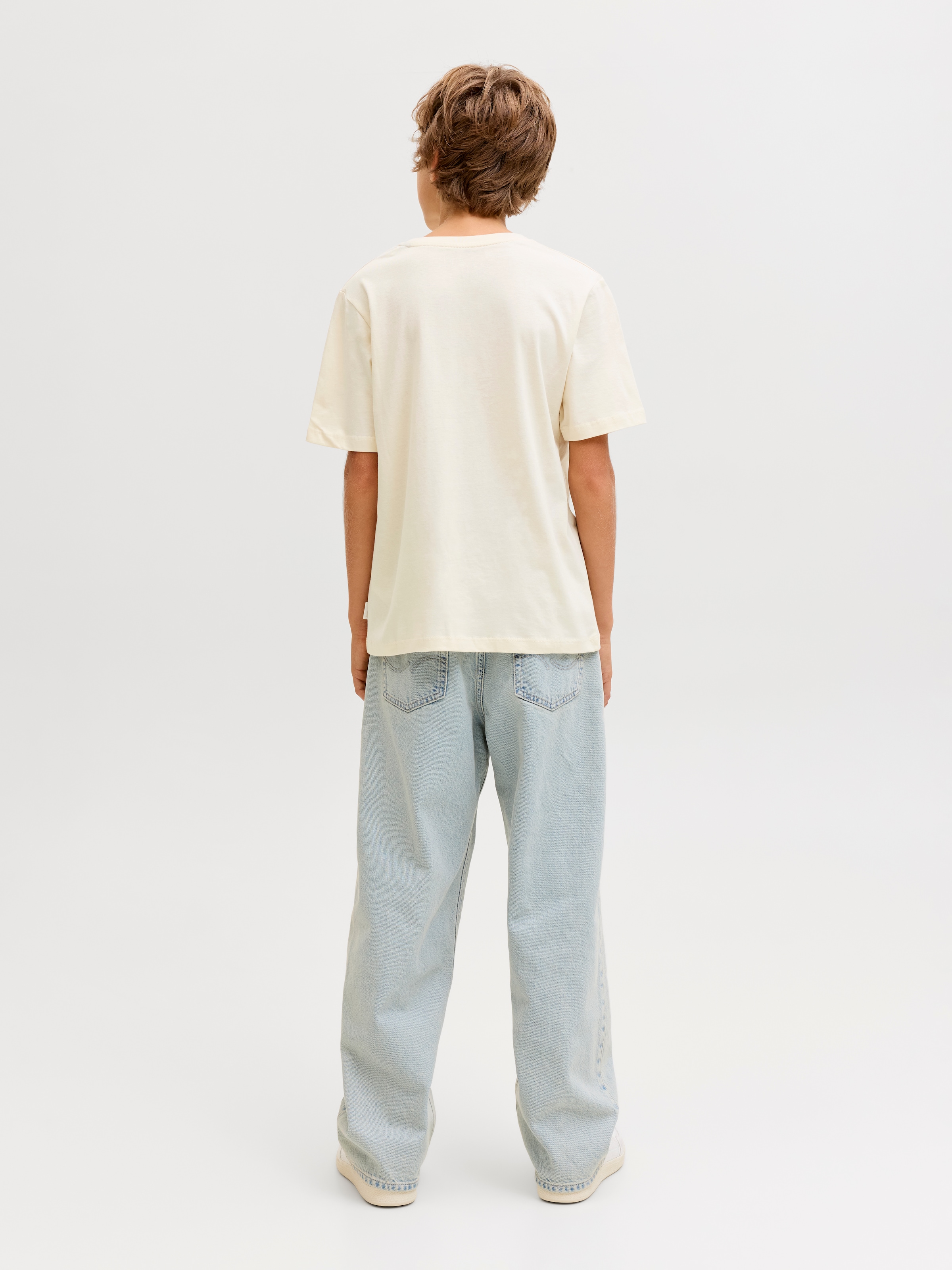 Jack & Jones Junior T-Shirt »JORINWOOD BLOCK BRAND TEE SS CN NOOS JNR«