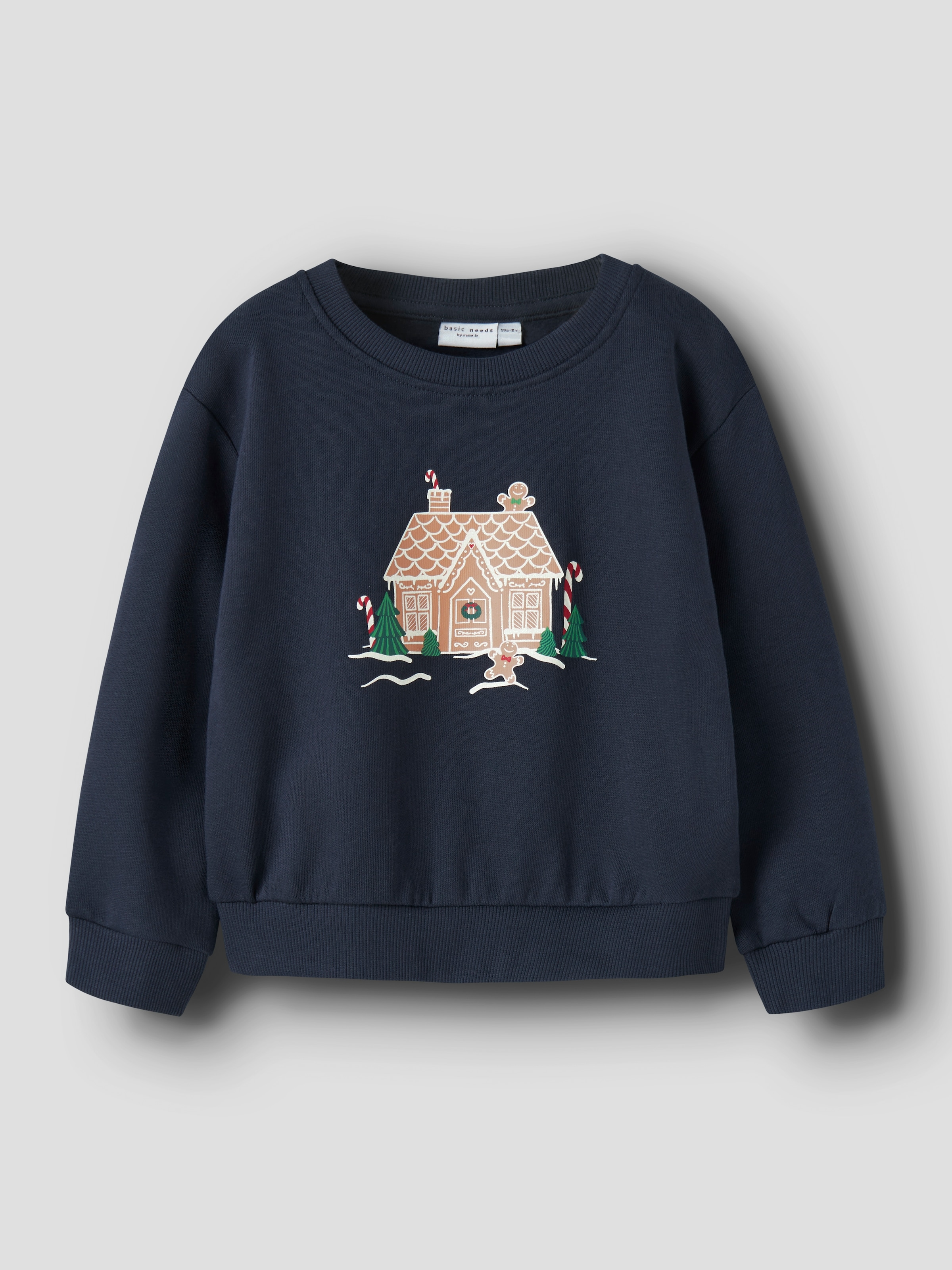 Image of Name It Sweatshirt "NMFVISMAS LS NREG SWEAT BRU"