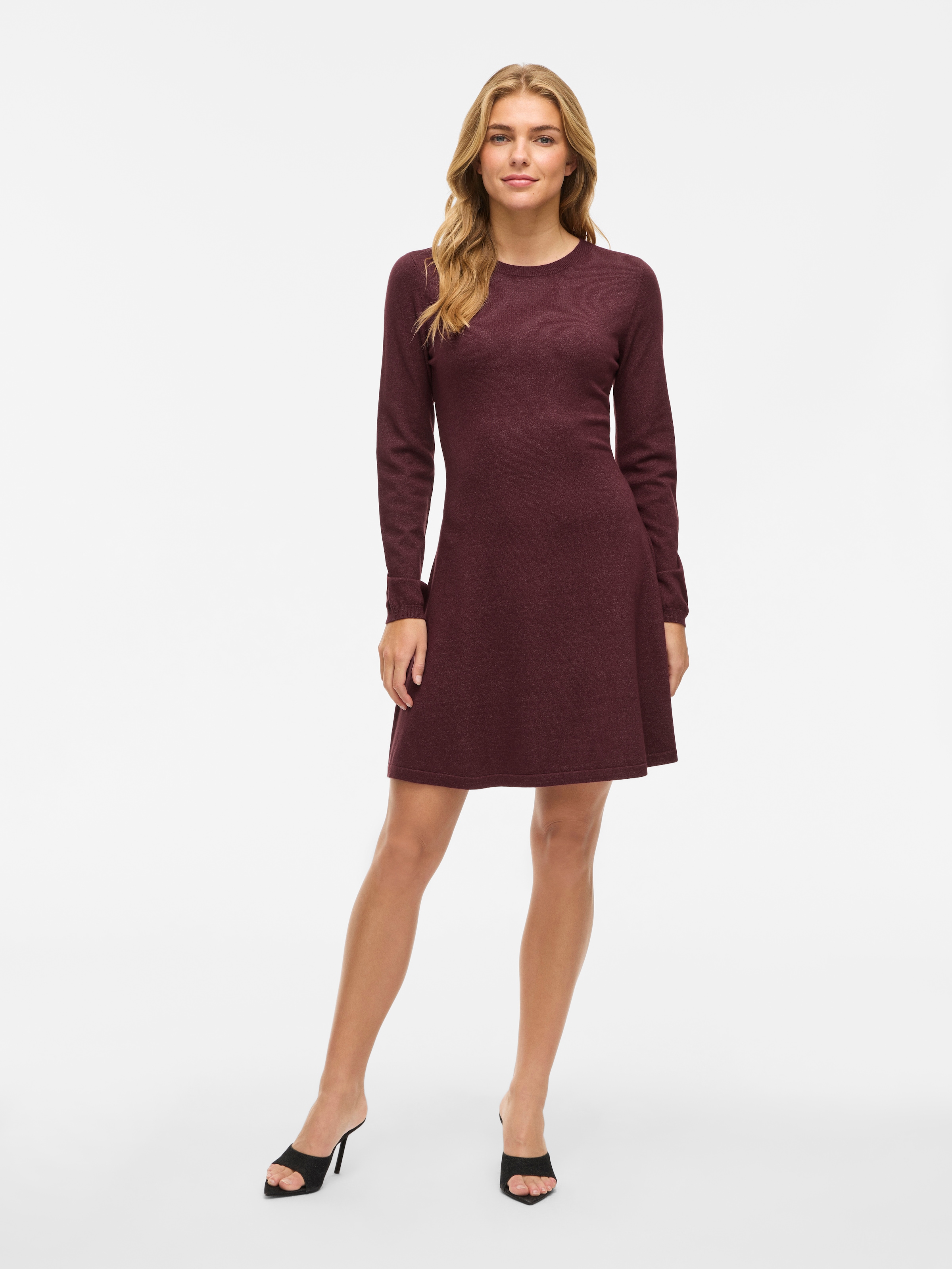 Vila Robe en tricot »VICOMFY A-LINE O-NECK KNIT DRESS - NOOS«