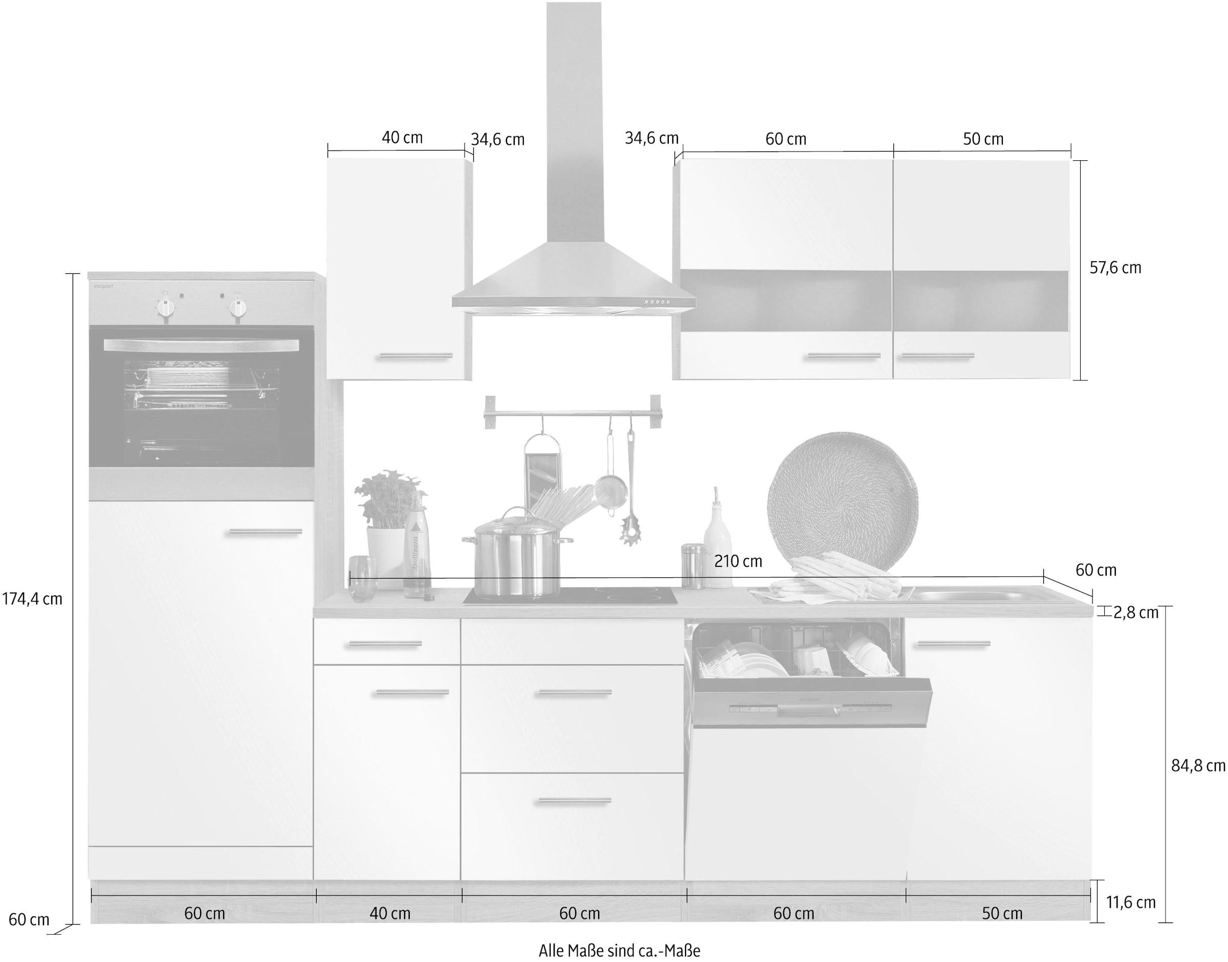 OPTIFIT Küchenzeile »Kalmar«, ohne E-Geräte, Breite 300 günstig cm kaufen