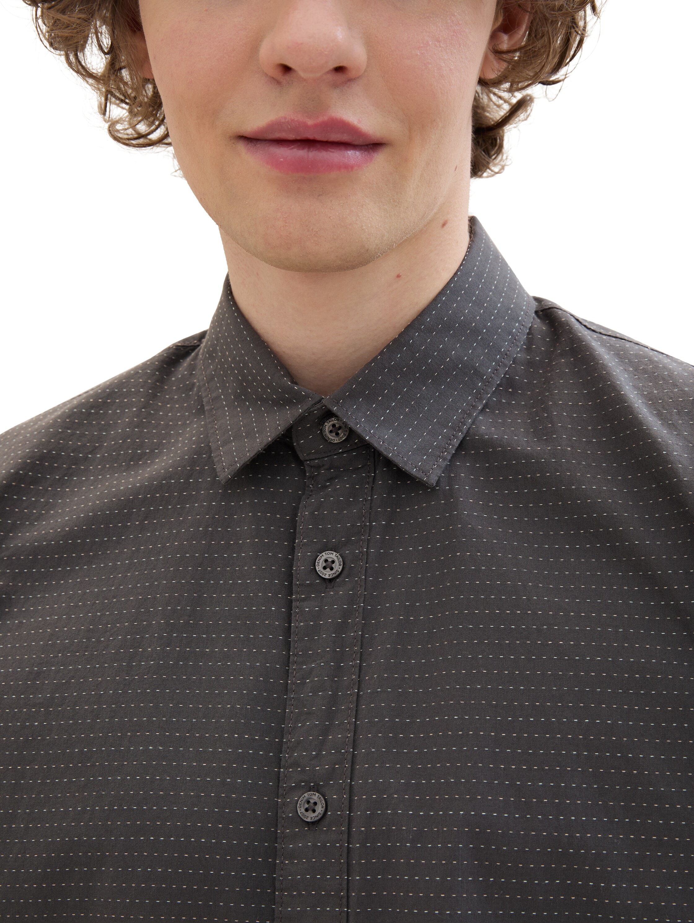 TOM TAILOR Denim Kurzarmhemd mit Muster