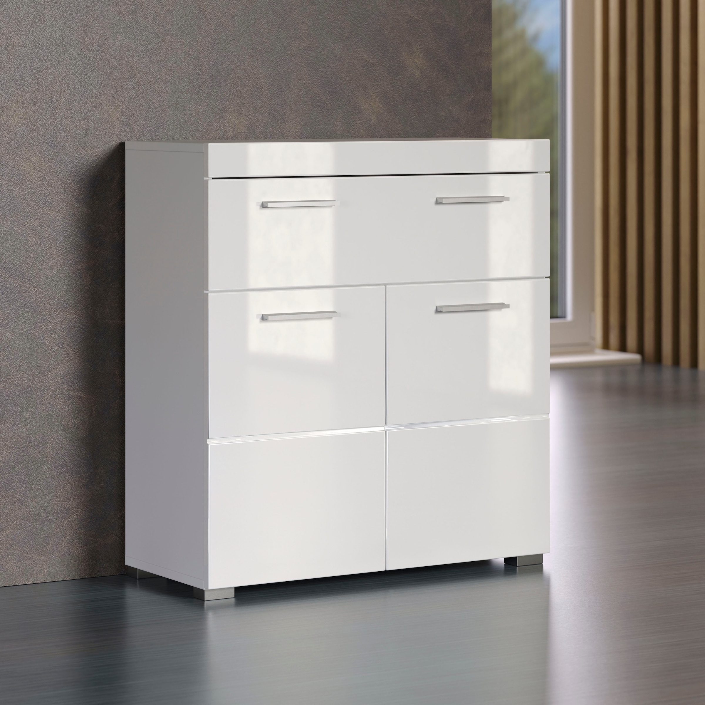 welltime Unterschrank »Avena« Standschrank mit 2 Türen, 1 Schublade - (B/T/H) 73/31/79 cm