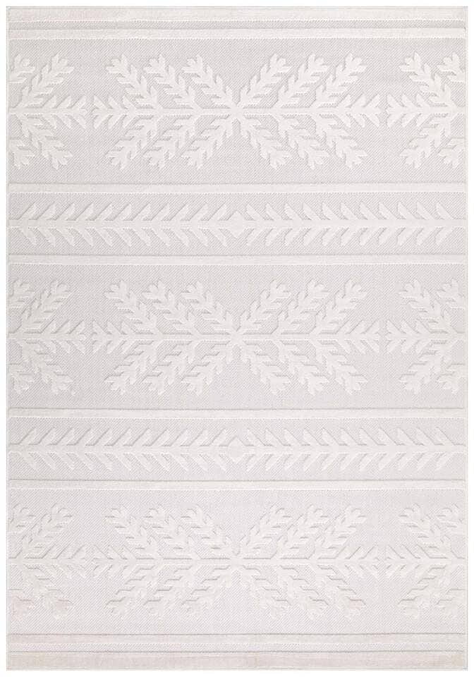 Carpet City Teppich »In-& Outdoorteppich Santorini 411, 3D-Effekt, Boho-Optik« rechteckig 5 mm Höhe Wetterfest & UV-beständig für Terrasse, Balkon, Küche, Flur