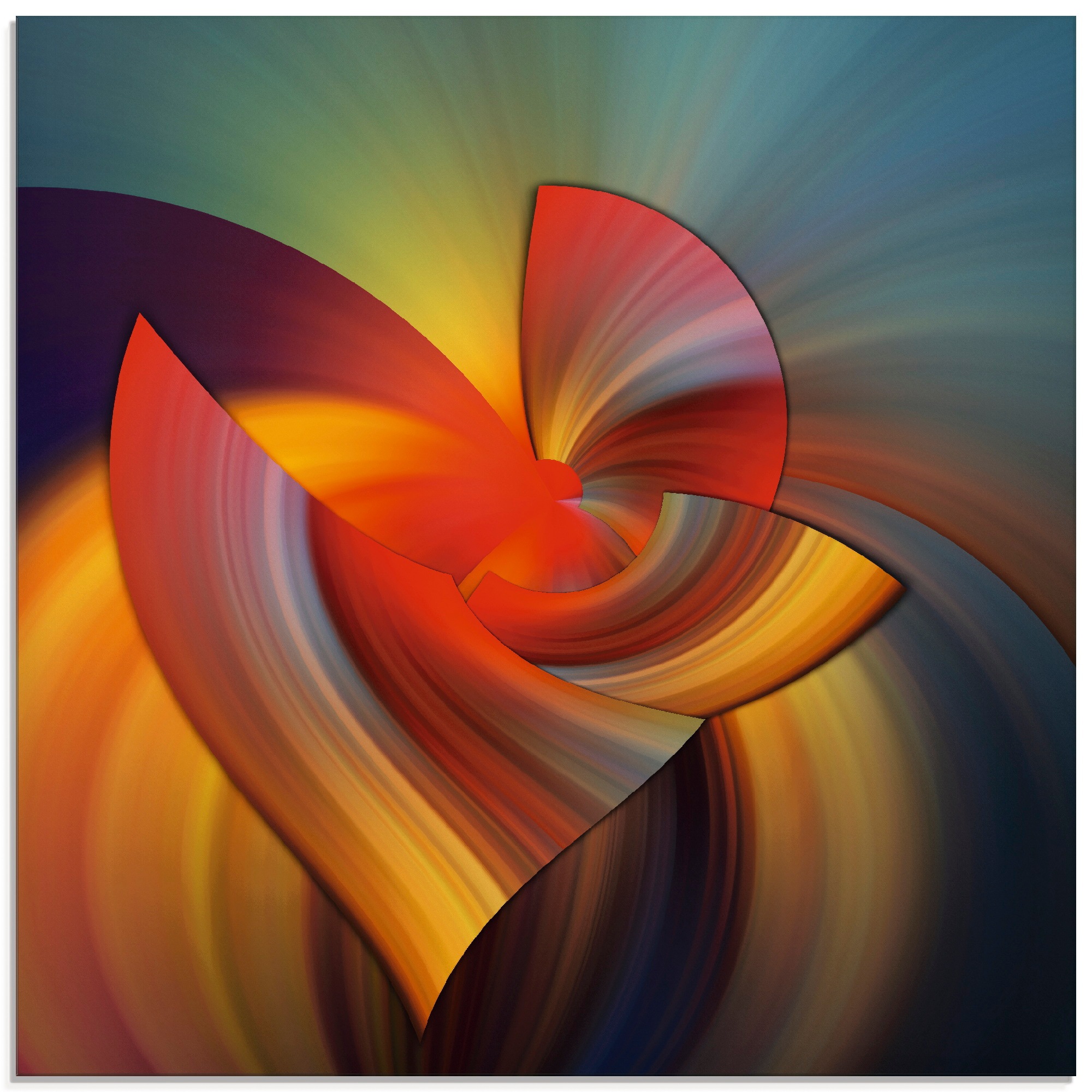 Image of Artland Glasbild »Abstraktes in bunt«, Muster, (1 St.) bei Ackermann Versand Schweiz