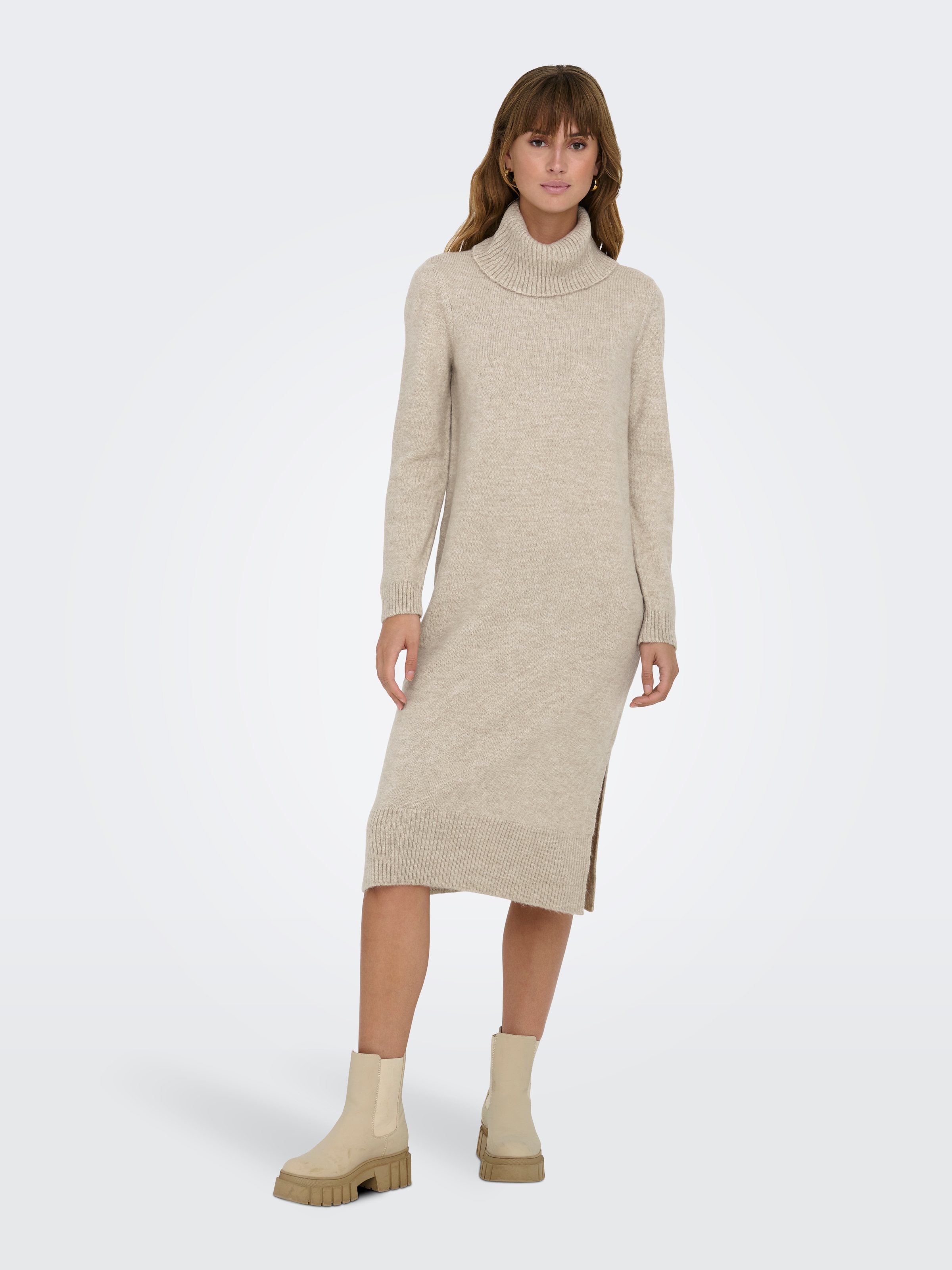 ONLY Strickkleid »ONLBRANDIE L/S ROLL NECK DRESS«