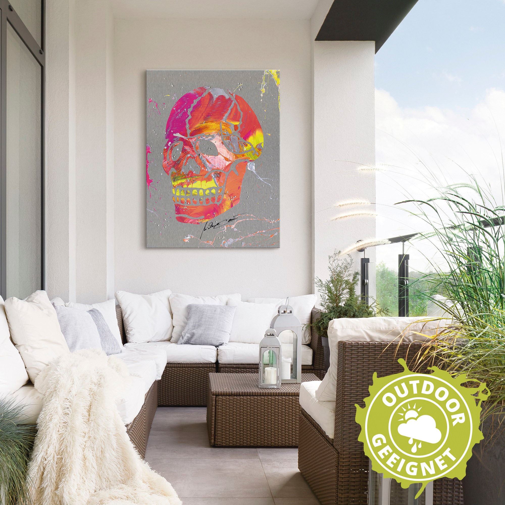 Artland Wandbild »Totenkopf 2«, Körper, (1 St.), als Alubild, Outdoorbild, Wandaufkleber in verschied. Grössen