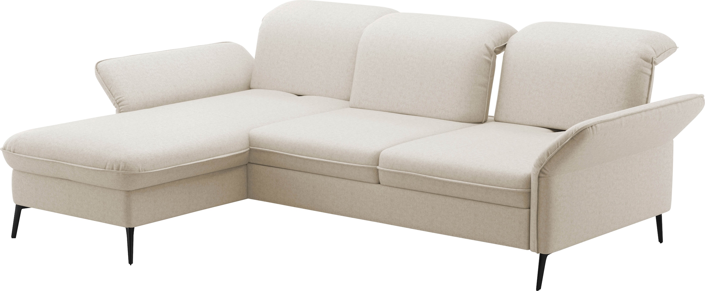 sit&more Ecksofa »Emely, inkl. Sitztiefenverstellung« wahlweise mit Bettfunktion,Bettkasten,Kopf- & Armteilverstellung