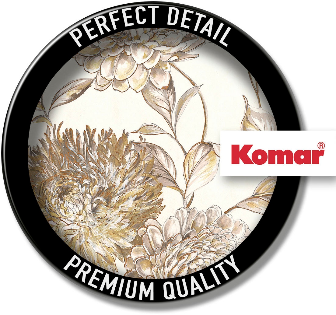 Komar Fototapete »Digitaldruck Vlies - Vintage Chrysanthemum - Grösse 200 x 250 cm«, bedruckt, Wohnzimmer, Schlafzimmer