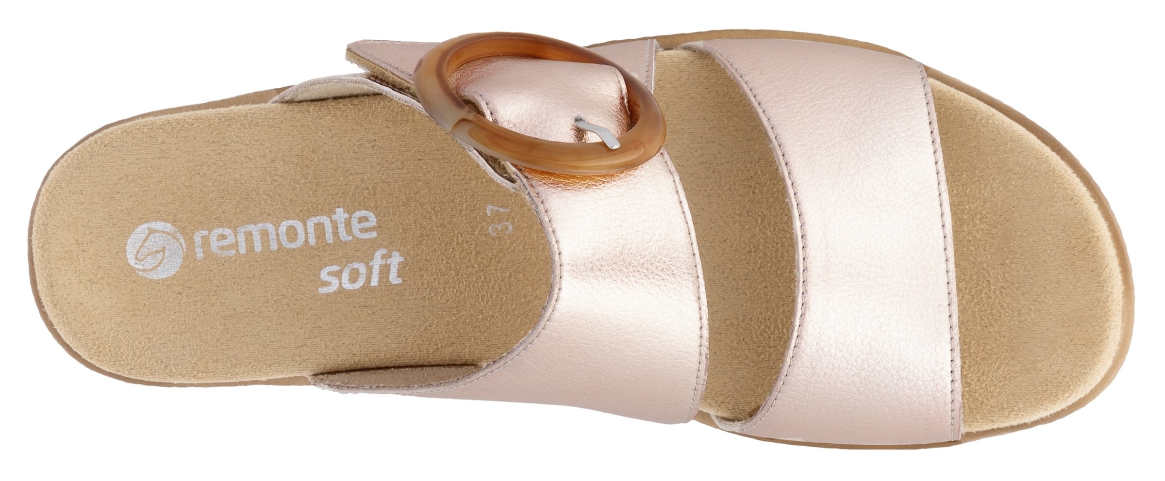 Remonte Pantolette  , Keilabsatz, Sommerschuh, Schlappen mit Zierschnalle