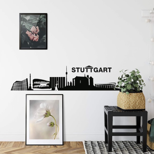 Wall-Art Wandtattoo »XXL Stadt Skyline Stuttgart 120cm«, (1 St.) à prix  réduit!