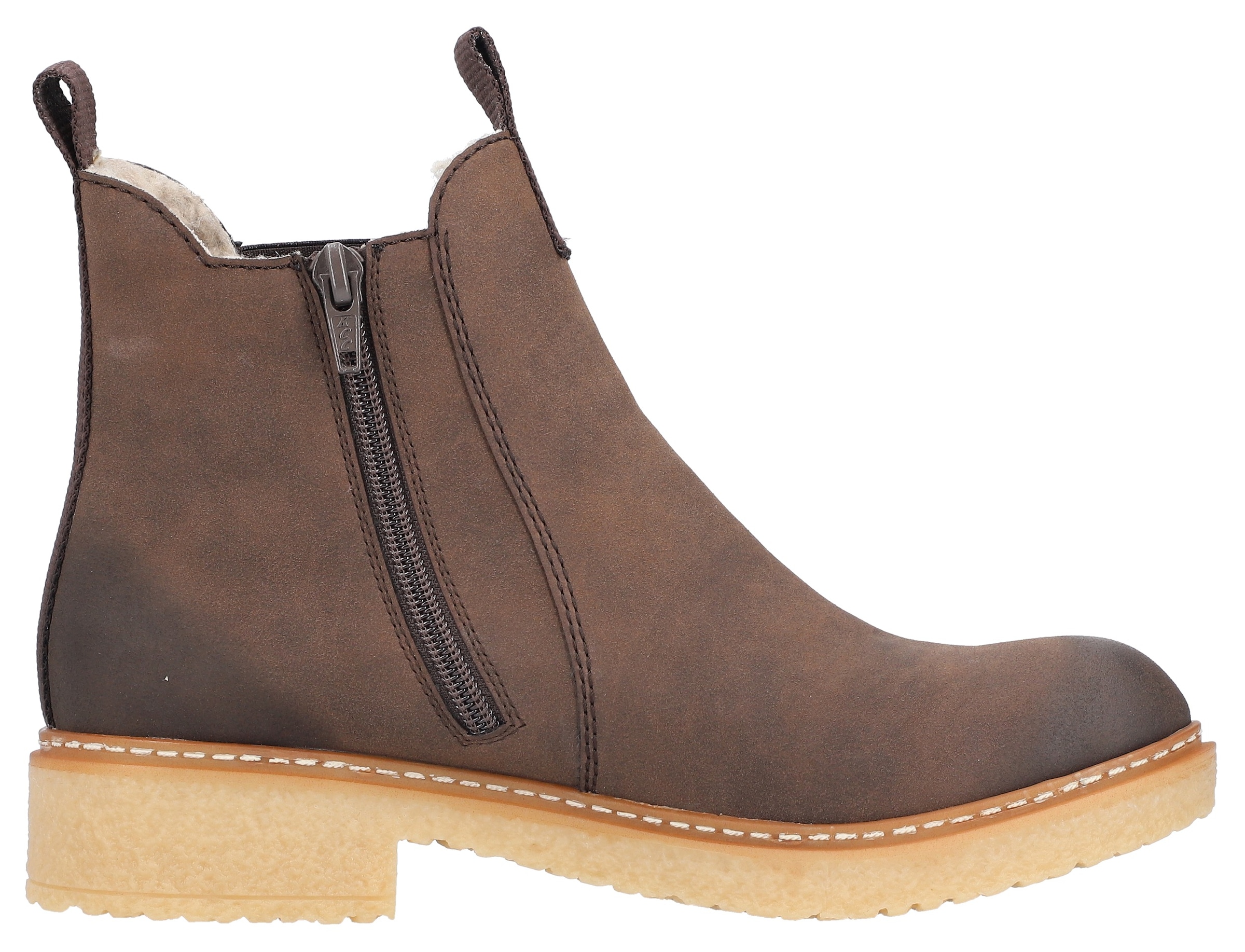 Rieker Winterstiefelette, Chelseaboots, Used-Look, mit Innenreissverschluss und Stretcheinsatz