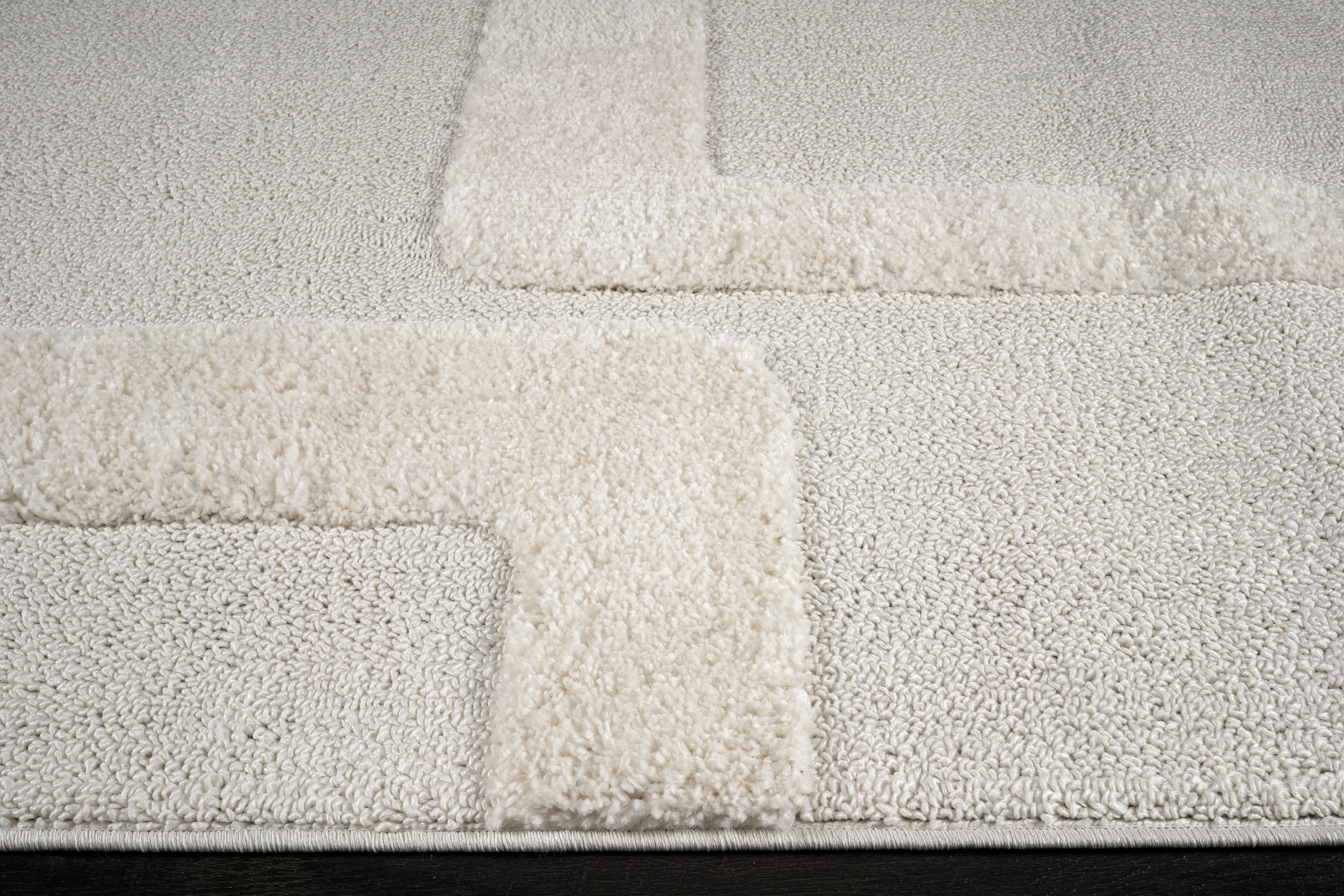 GOODproduct Teppich »Modea, geometrisches Muster« rechteckig 20 mm Höhe Ton-in-Ton, Hoch-Tief, weich, Wohnzimmer, Schlafzimmer