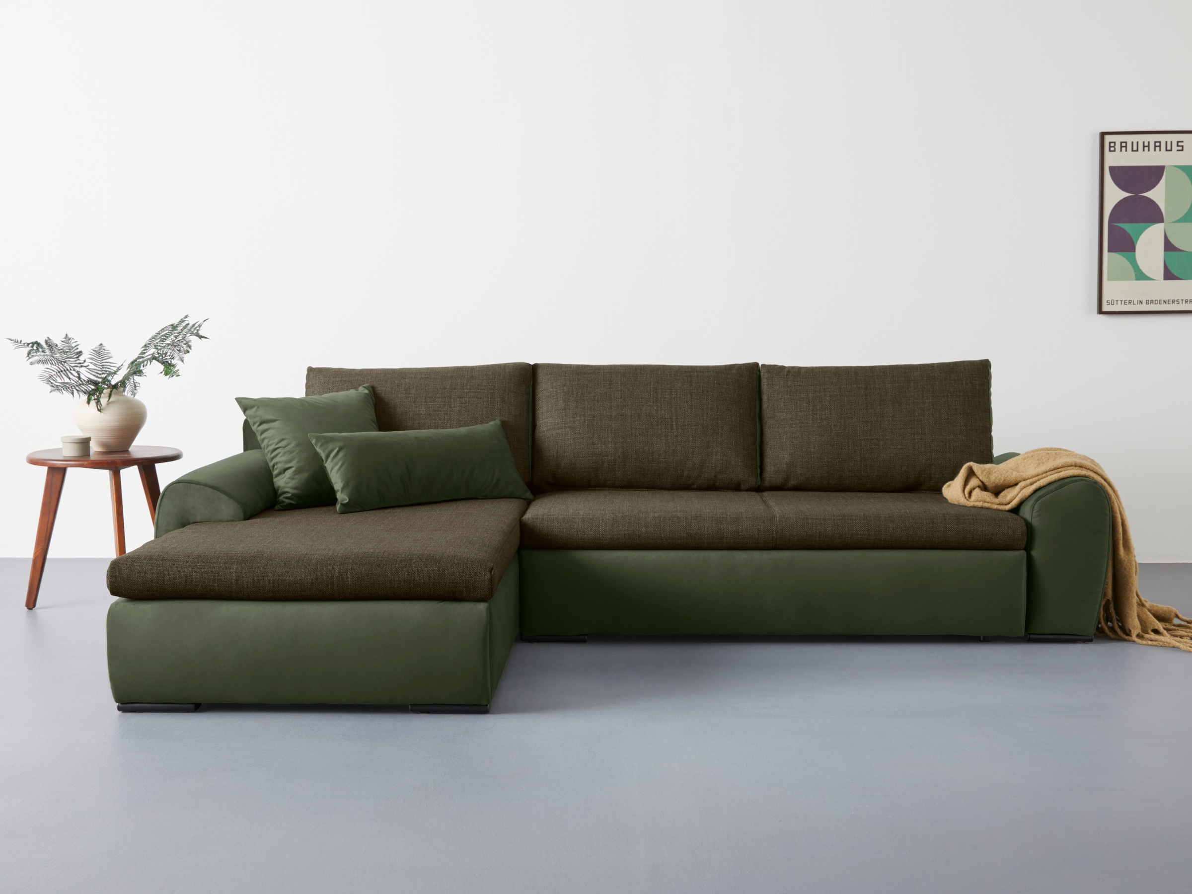 Home affaire Ecksofa Win L-Form, wahlweise mit Bettfunktion und Bettkasten