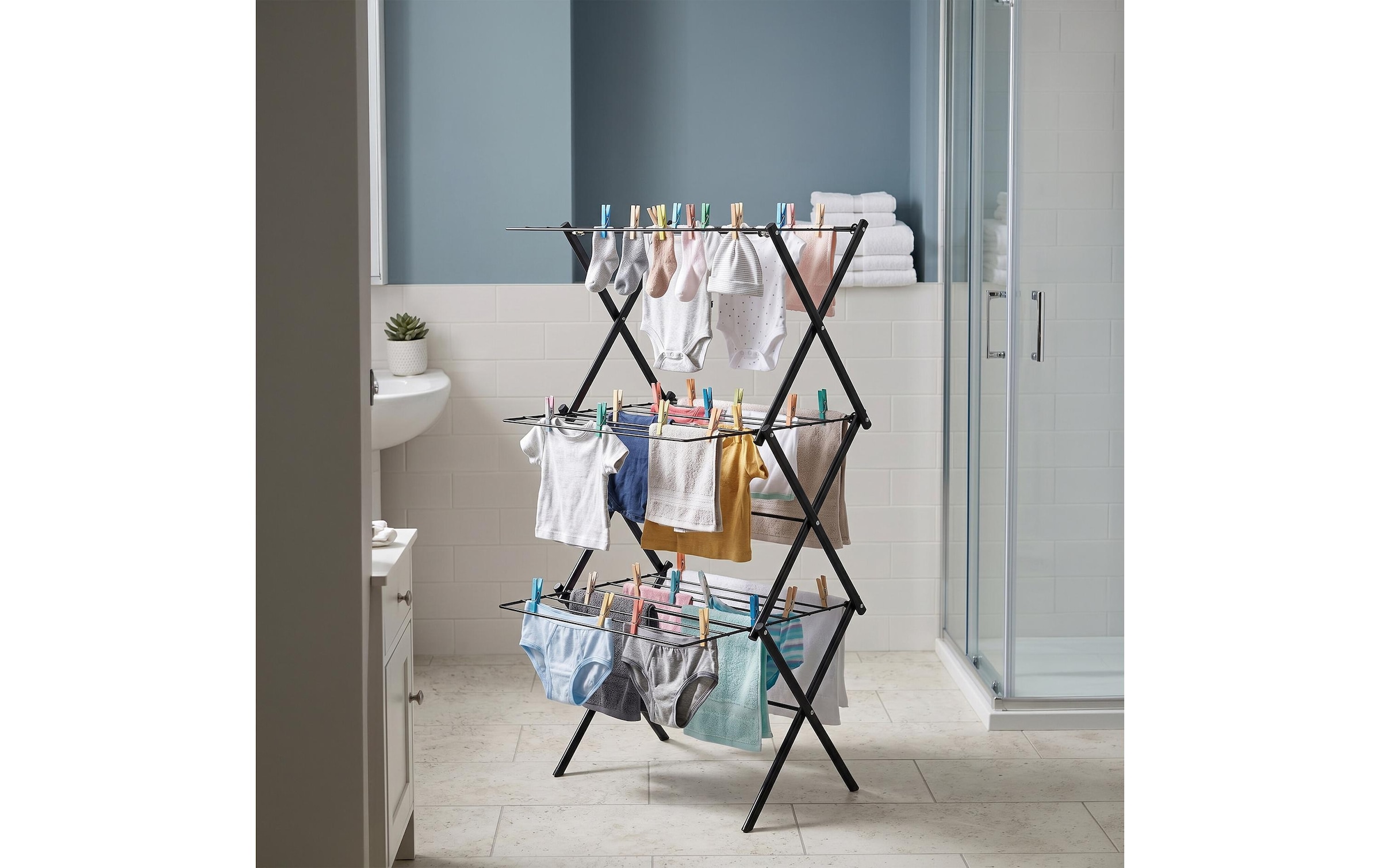 relaxdays Séchoir à linge en tour »2 m«