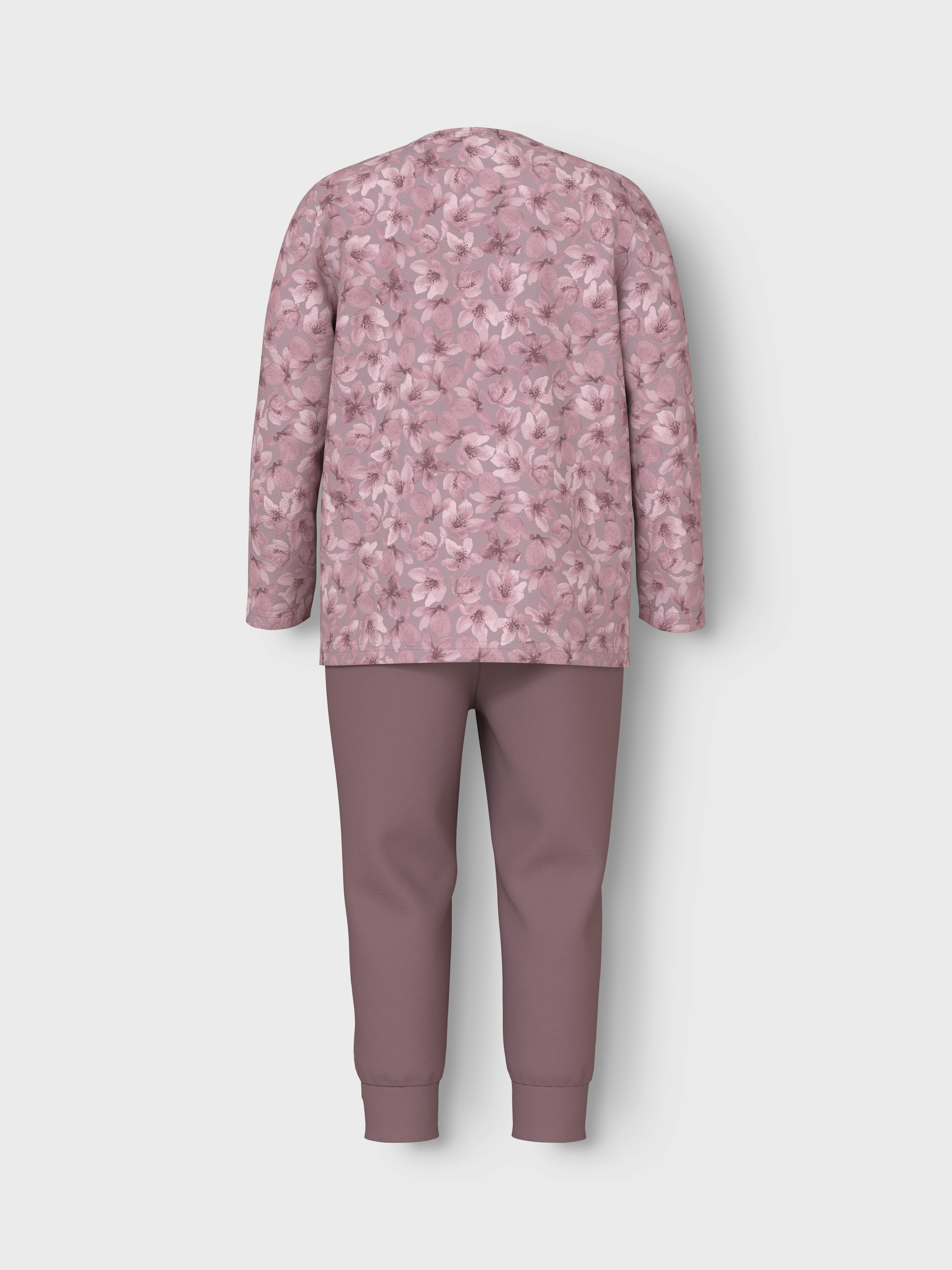 Name It Schlafanzug »NMFNIGHTSET MAUVE FLOWER NOOS«, (Set, 2 tlg.), mit tollem Blumen-Allover im Oberteil