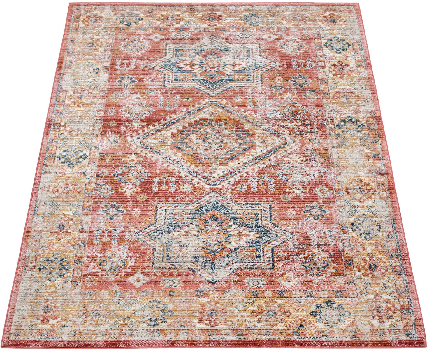 Image of Paco Home Teppich »Herbete 732«, rechteckig, 8 mm Höhe, Kurzflor, Orient-Optik, Vintage Design, Wohnzimmer bei Ackermann Versand Schweiz