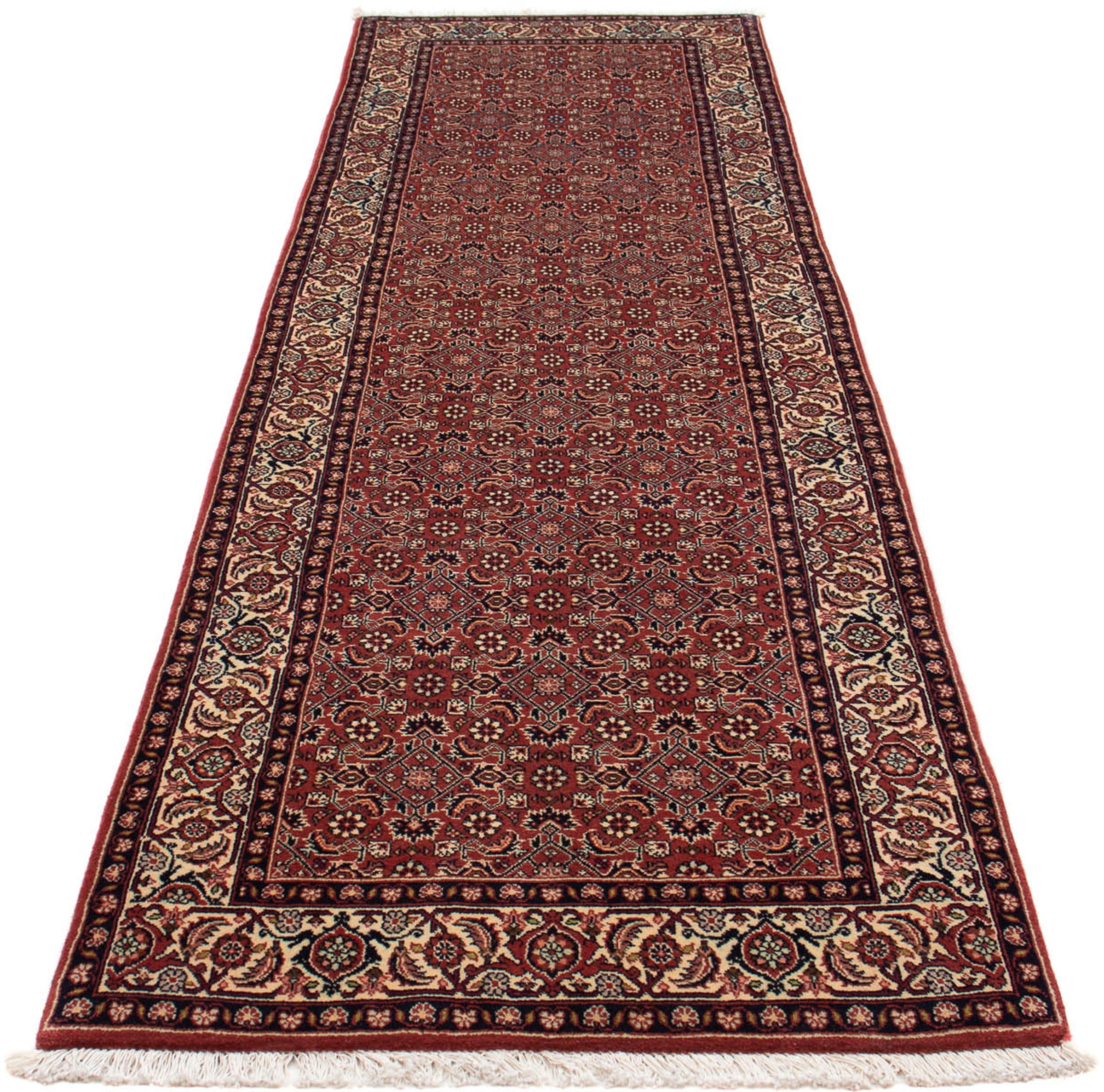 Image of morgenland Orientteppich »Perser - Bidjar - 285 x 84 cm - dunkelrot«, rechteckig, 15 mm Höhe, Wohnzimmer, Handgeknüpft, Einzelstück mit Zertifikat bei Ackermann Versand Schweiz