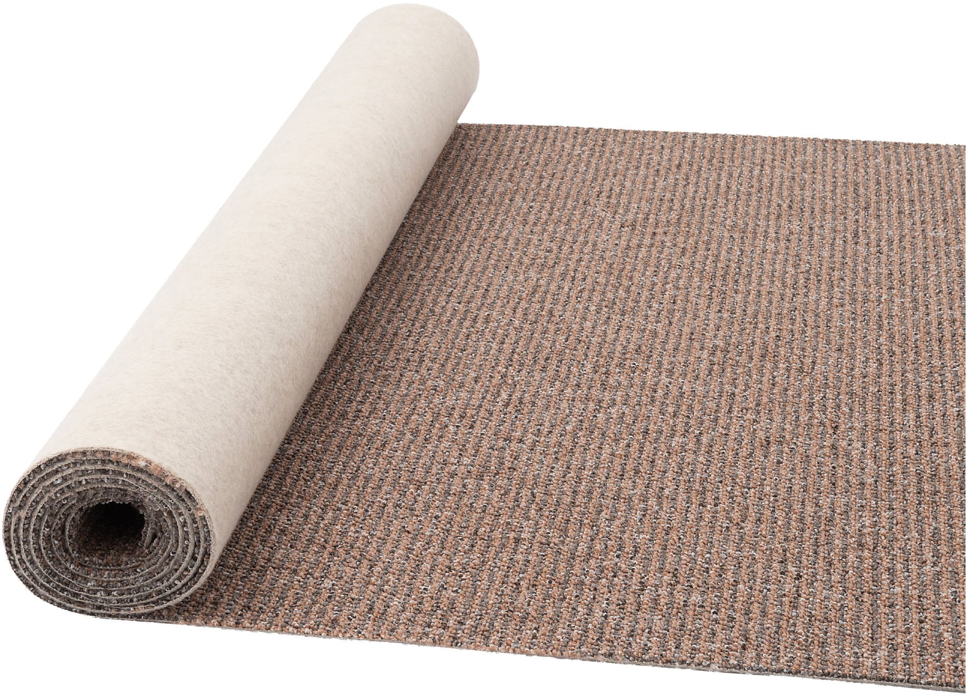 my home Teppichboden »Ruva, Schlinge«, rechteckig, 6 mm Höhe, strukturierte Oberfläche, Breite 400 cm, strapazierfähig, Wohnzimmer