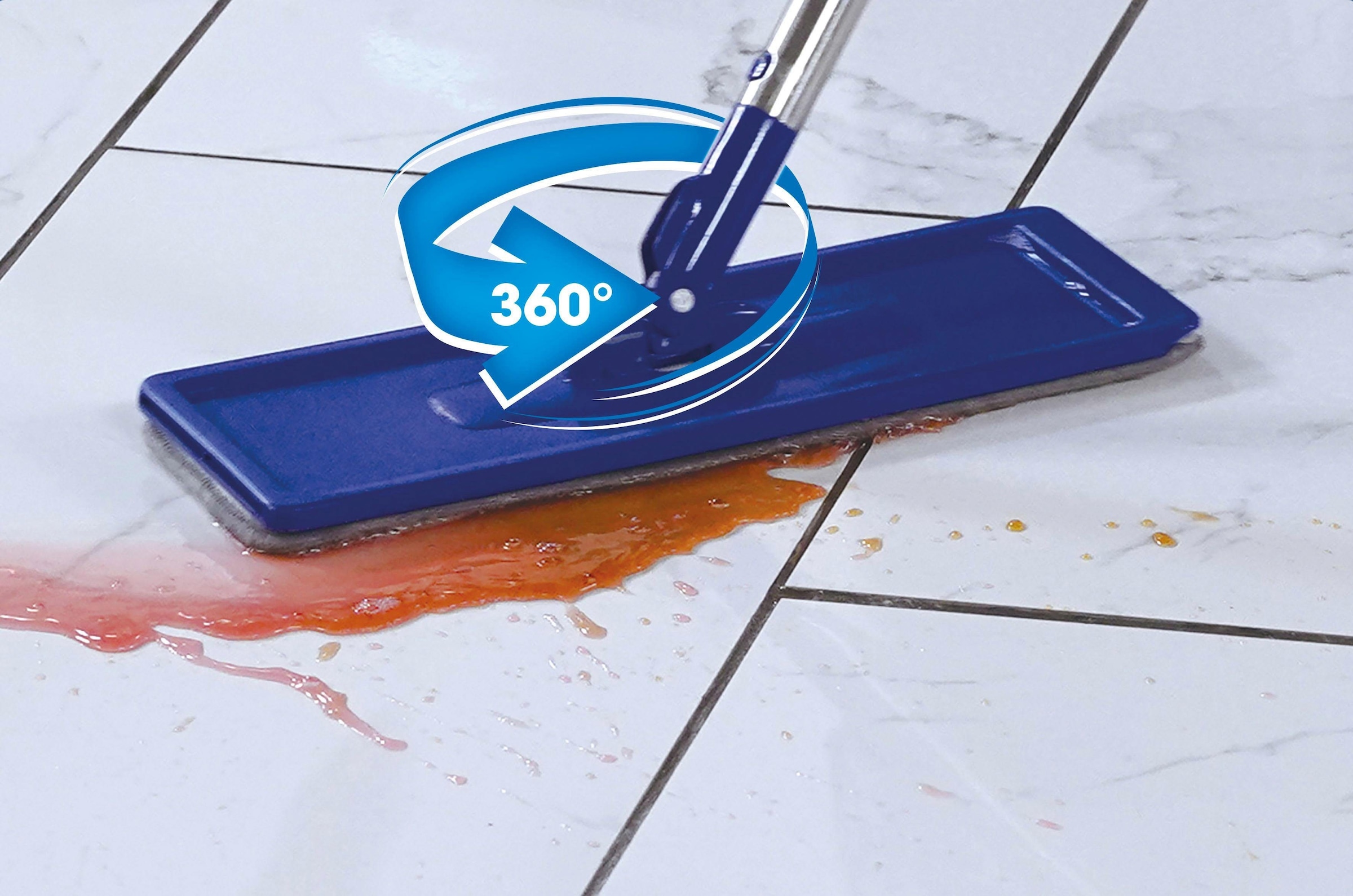 MediaShop Bodenwischer-Set »Livington Touchless Mop XXL«, inkl. Doppeleimer (7 Liter) und Mikrofaserpad