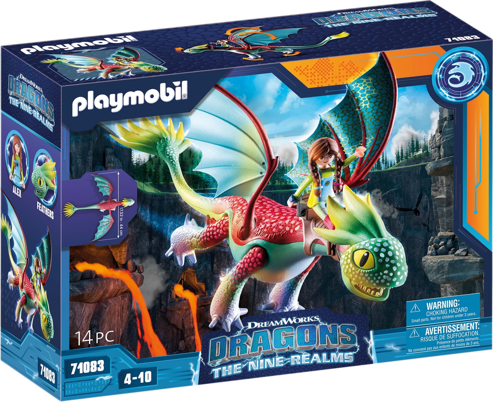 Image of Playmobil® Konstruktions-Spielset »Dragons: The Nine Realms - Feathers & Alex (71083)«, (14 St.), Made in Germany bei Ackermann Versand Schweiz