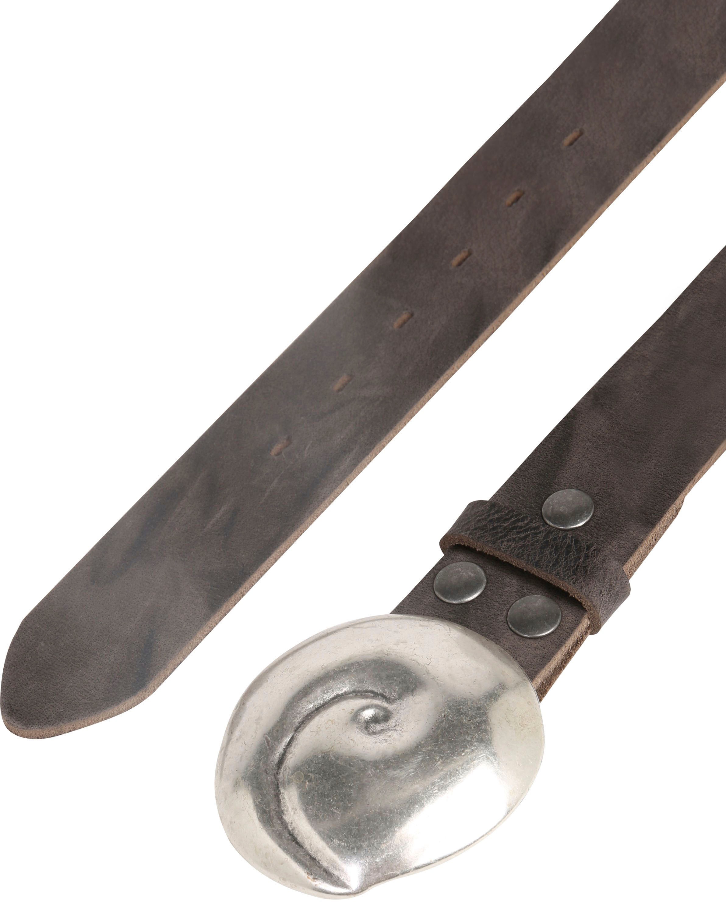 Rettungsring Gürtel Ledergürtel mit Koppelschliesse im Muscheldesign