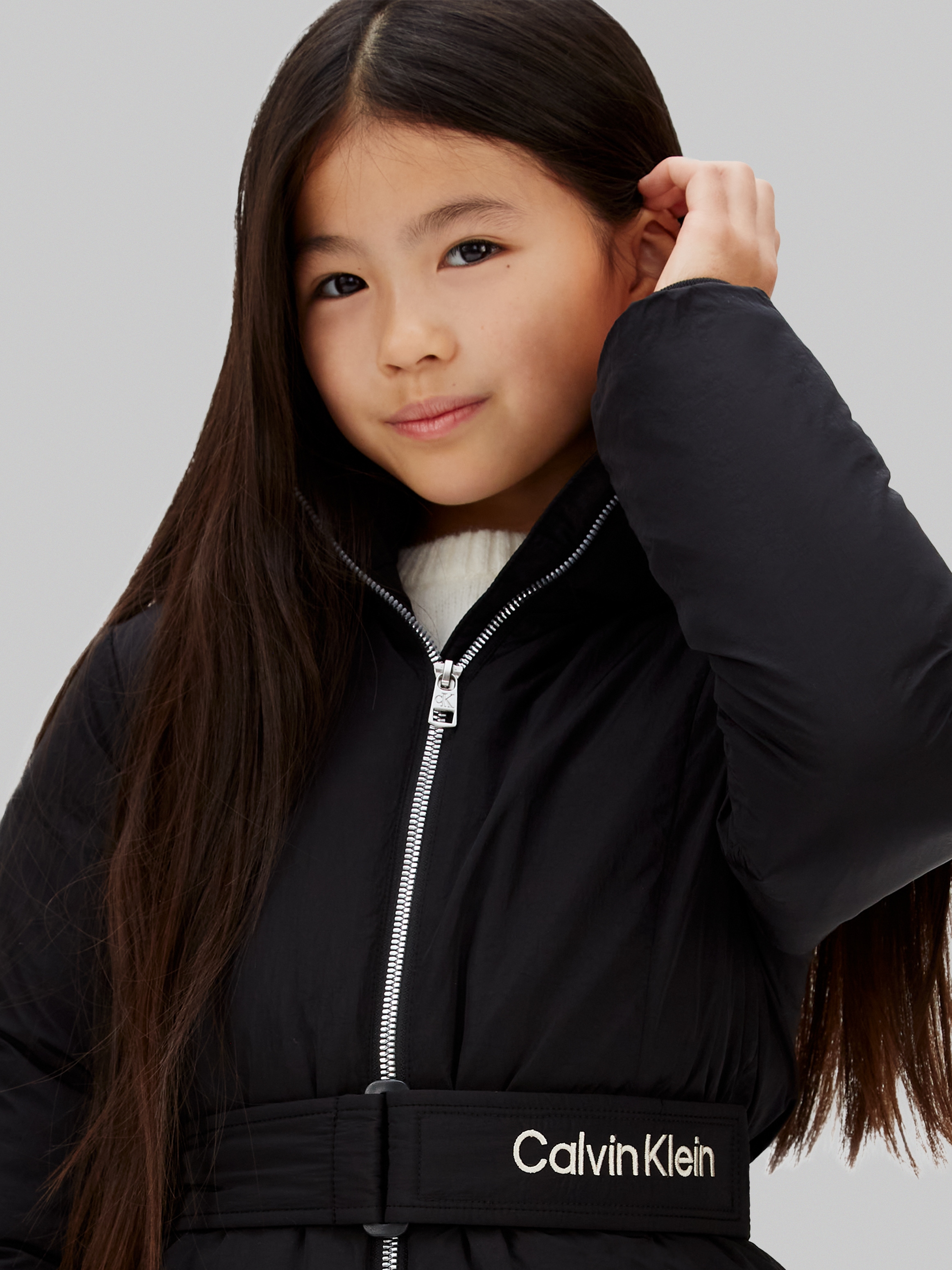 Calvin Klein Jeans Steppmantel »CLASSIC BELTED COAT« für Kinder bis 16 Jahre, mit Gürtel