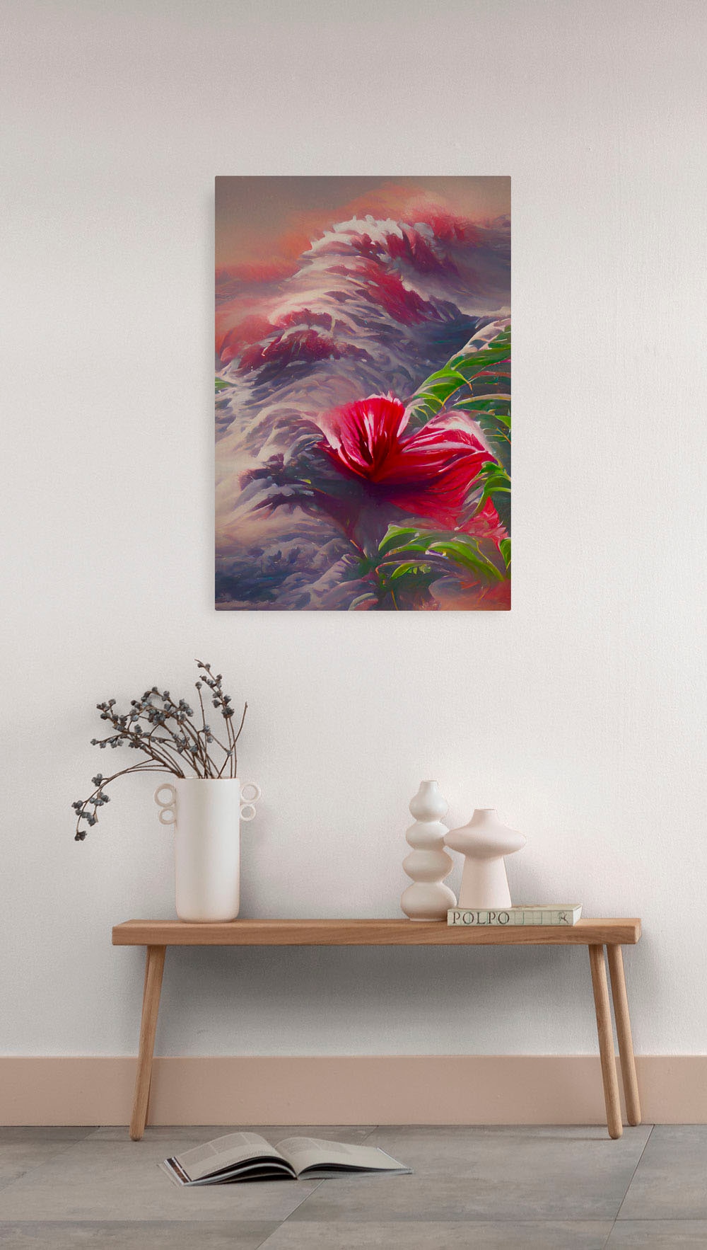 Image of Komar Leinwandbild "Blossom Wave - Grösse 40 x 60 cm" Natur 1 Stk. tlg. Keilrahmenbild mi Echtholzrahmen