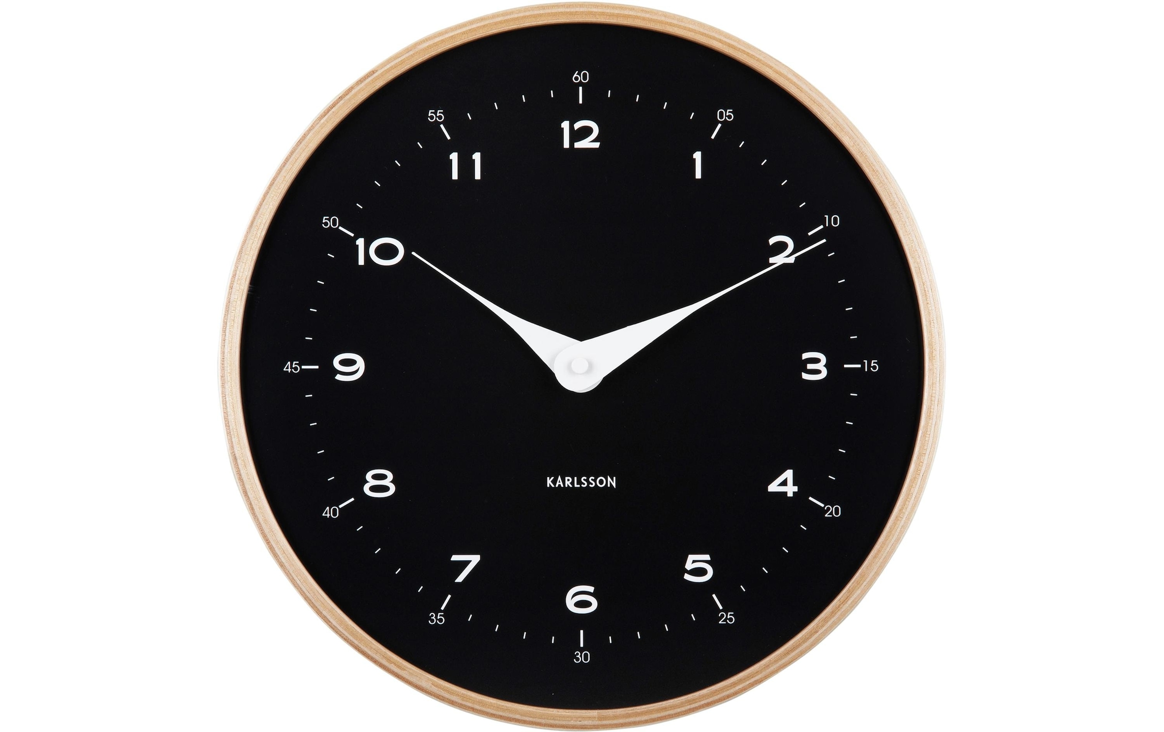 Wanduhr »Osado Dome 30 cm, Schwarz«