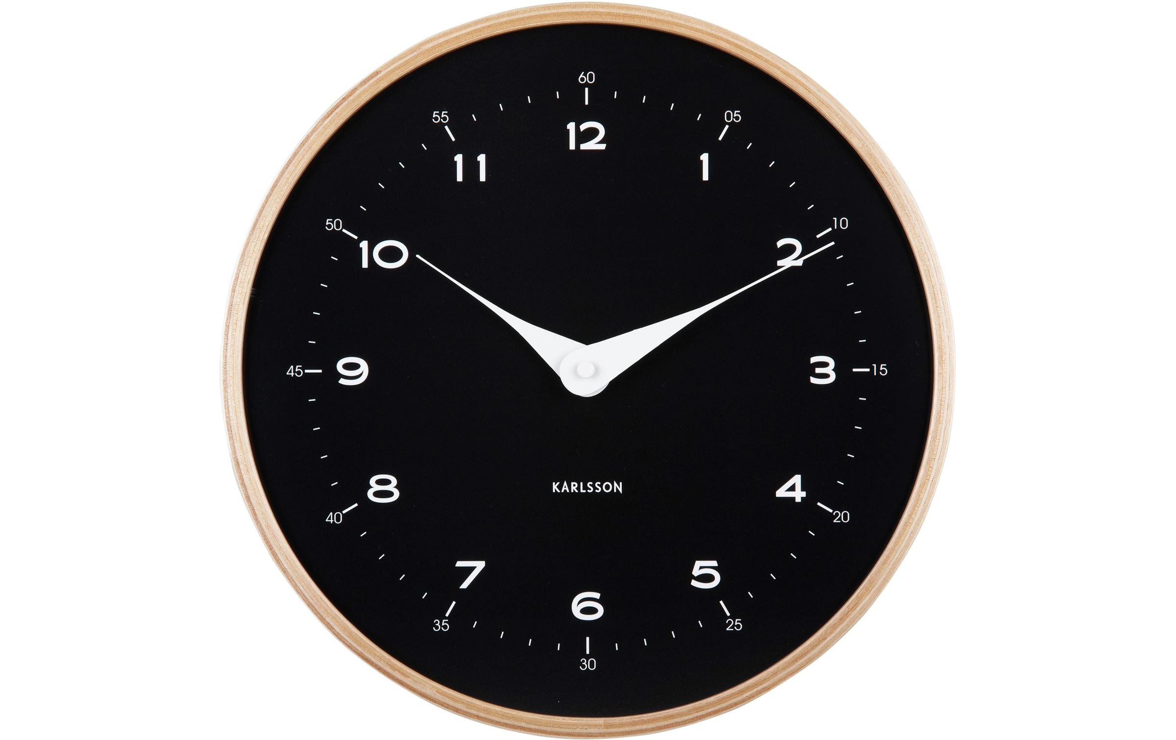 Image of Karlsson Wanduhr "Osado Dome 30 cm, Schwarz"
