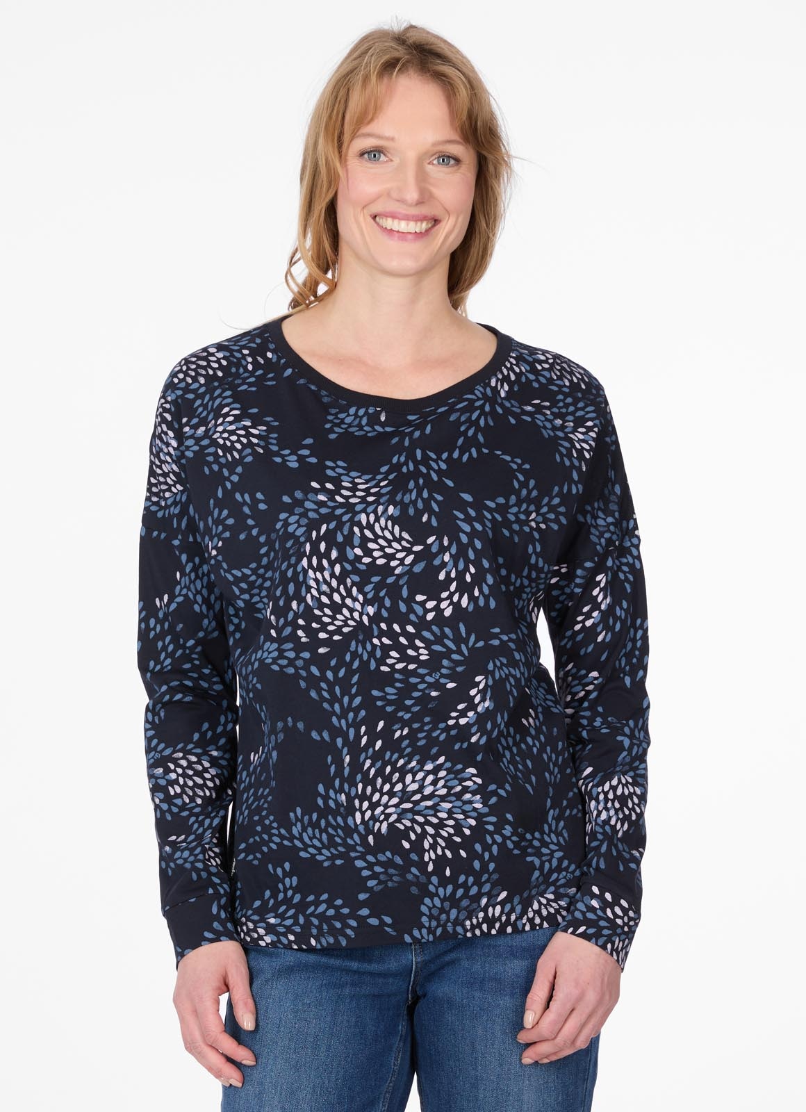 Image of Ragwear Langarmshirt "SHIMONA LONG PRINT" aus weich fliessender Baumwoll-Modal-Mischung und mit allover Print