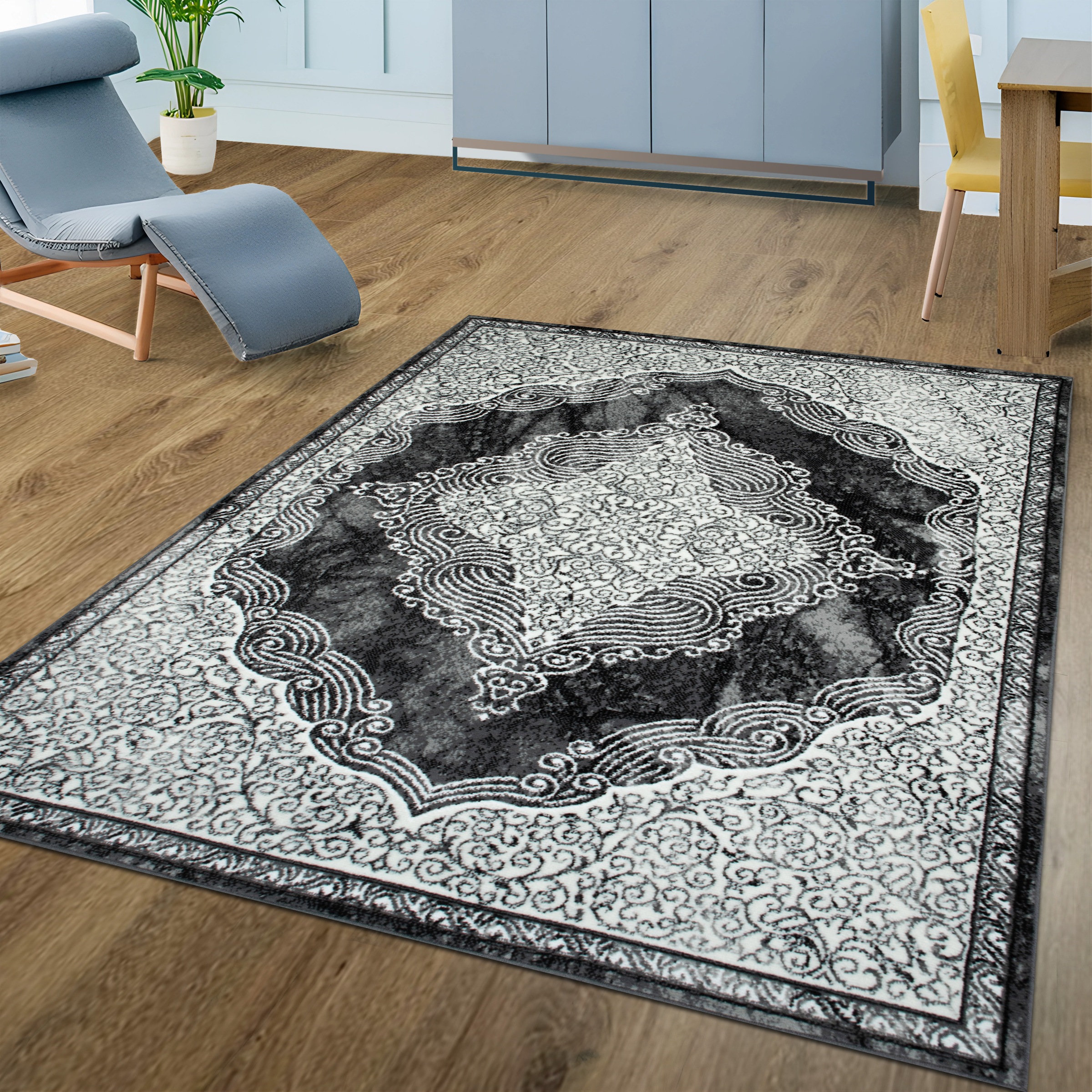 my home Tapis »Harvii, kurzflor« Rectangulaire 8 mm Höhe Orient-Design, weiche Haptik, Wohnzimmer, Esszimmer, Schlafzimmer