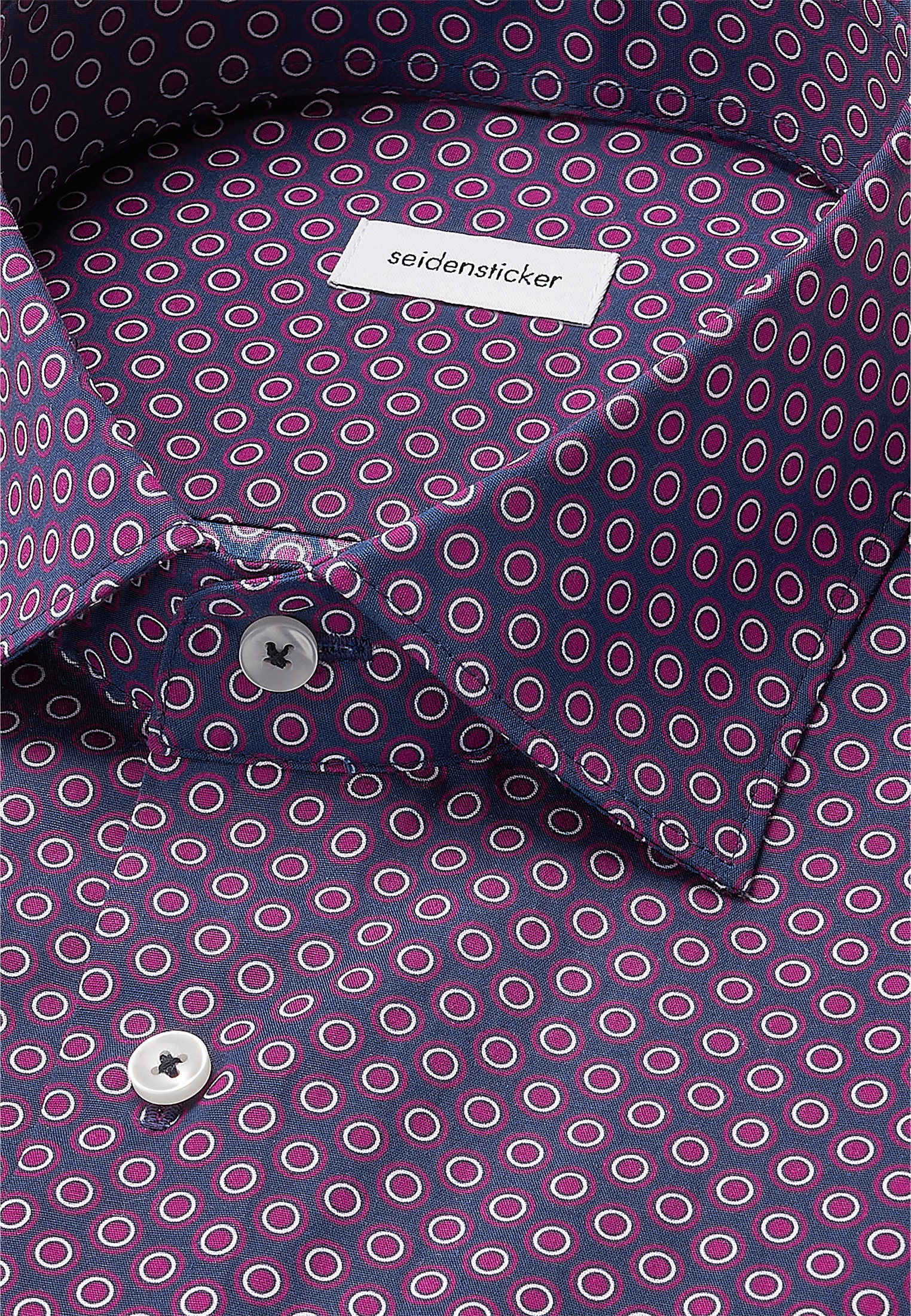 seidensticker Chemise d'affaires »Schwarze Rose« Regular 1/1 Kentkragen Druck