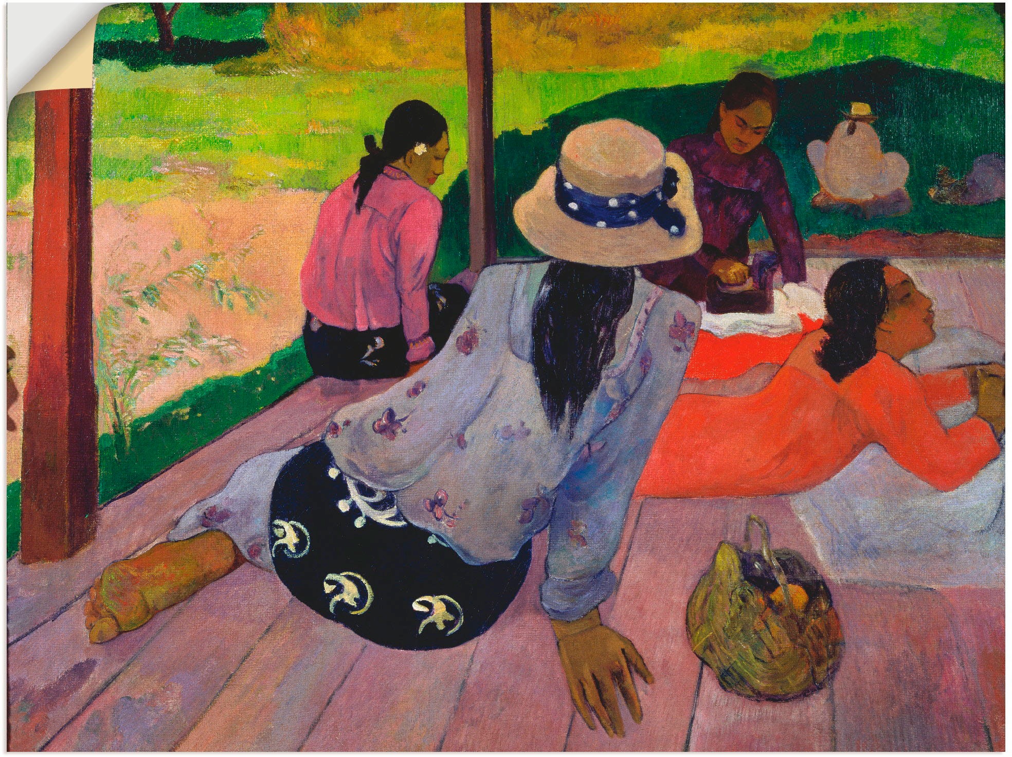 Image of Artland Wandbild »Siesta. Um 1892-94«, Gruppen & Familien, (1 St.), in vielen Grössen & Produktarten -Leinwandbild, Poster, Wandaufkleber / Wandtattoo auch für Badezimmer geeignet bei Ackermann Versand Schweiz