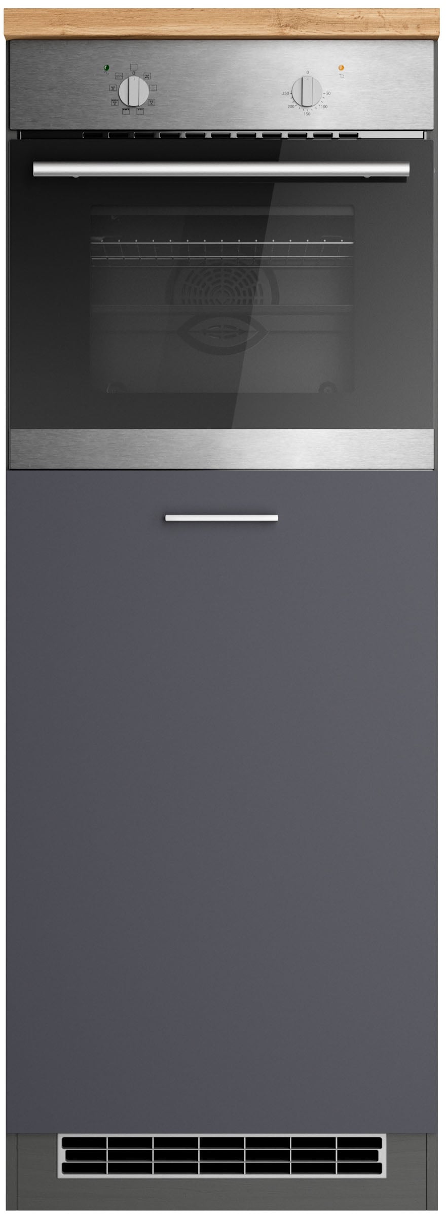 KOCHSTATION Armoire d'encastrement pour four »KS-Milan« meuble four 60 cm, façades mates ou brillantes