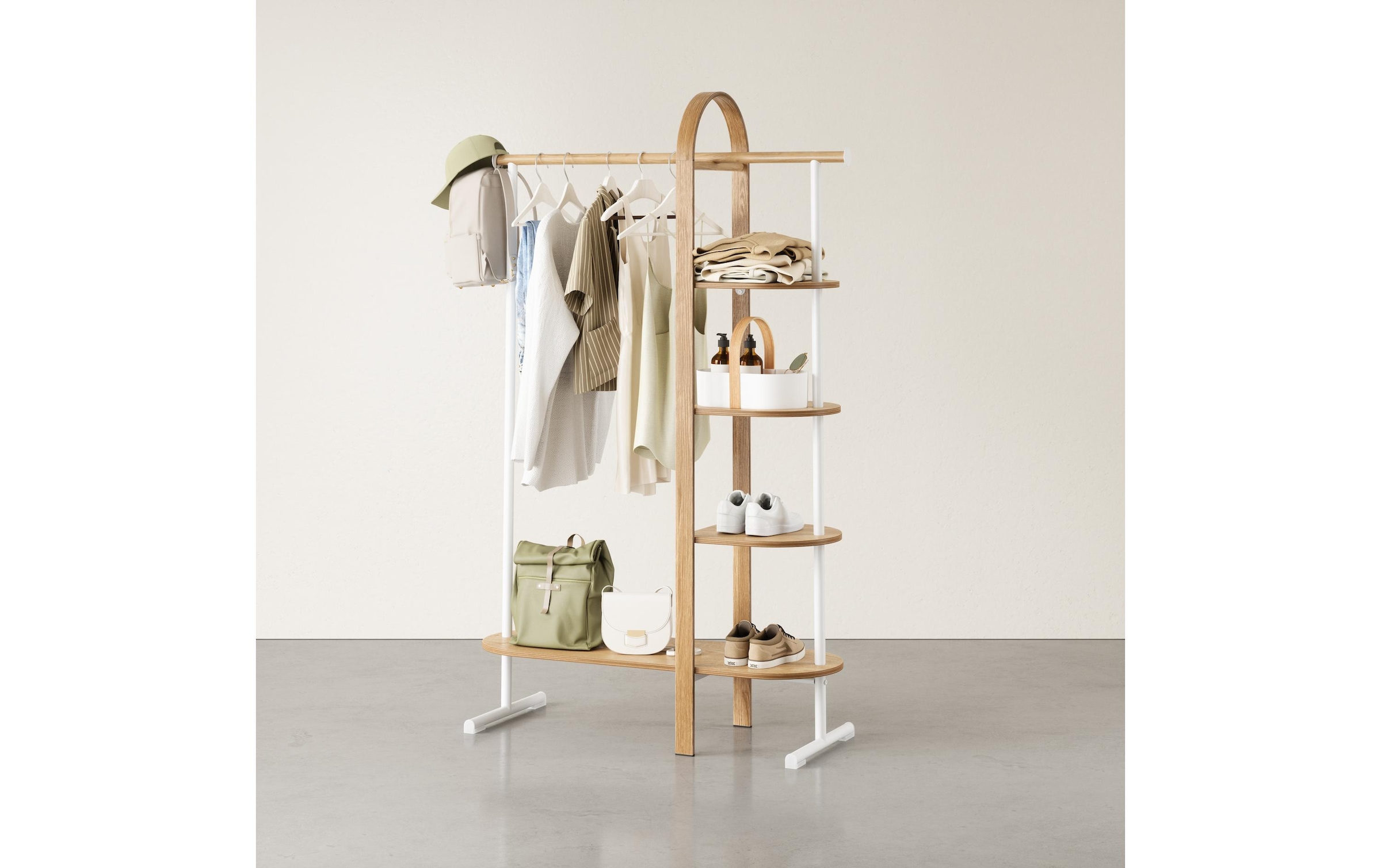 Umbra Garderobenständer »Bellwood Nature/Weiss«
