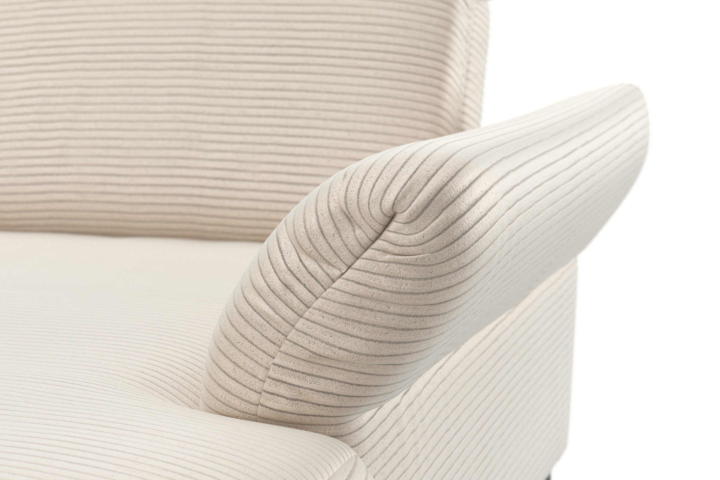 INOSIGN Wohnlandschaft »Coco U-Form« Sitztiefen-, Arm- und Kopfteilverstellung, Cord-Bezug, Fusshöhe 15 cm