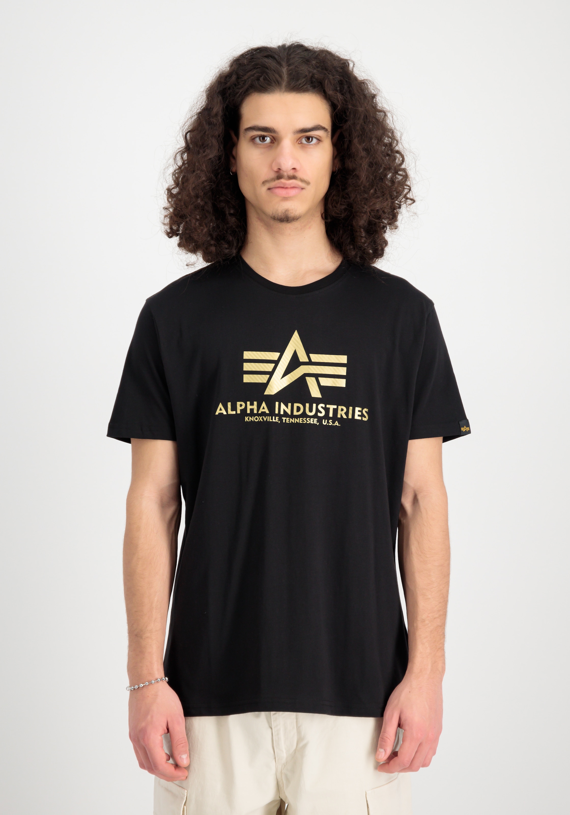 Image of Alpha Industries Rundhalsshirt "Basic T Carbon"