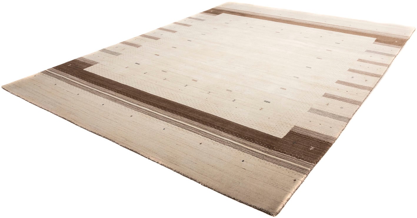 Wollteppich »Loribaft Minimal Beige 350 x 251 cm«, rechteckig, Unikat mit Zertifikat