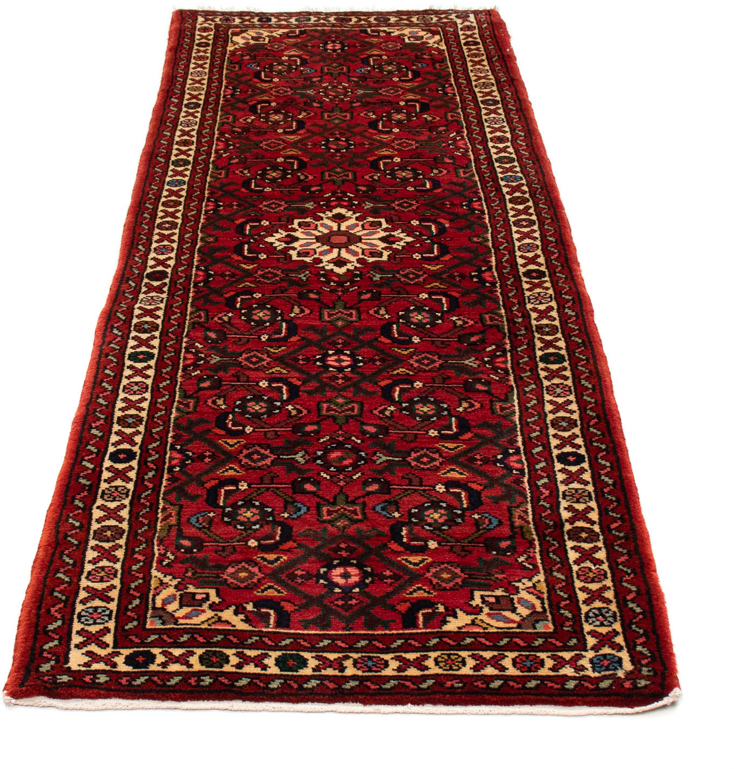 Image of morgenland Orientteppich »Perser - Nomadic - 204 x 75 cm - dunkelrot«, rechteckig, 10 mm Höhe, Wohnzimmer, Handgeknüpft, Einzelstück mit Zertifikat bei Ackermann Versand Schweiz