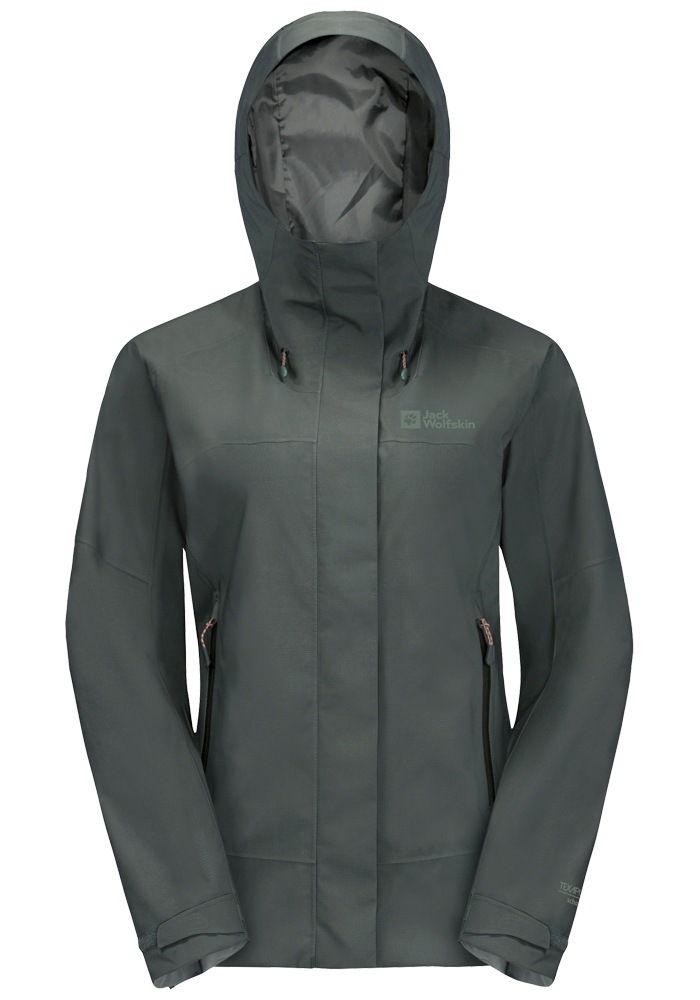 Jack Wolfskin Outdoorjacke »KAMMWEG 2L JKT W« mit Kapuze