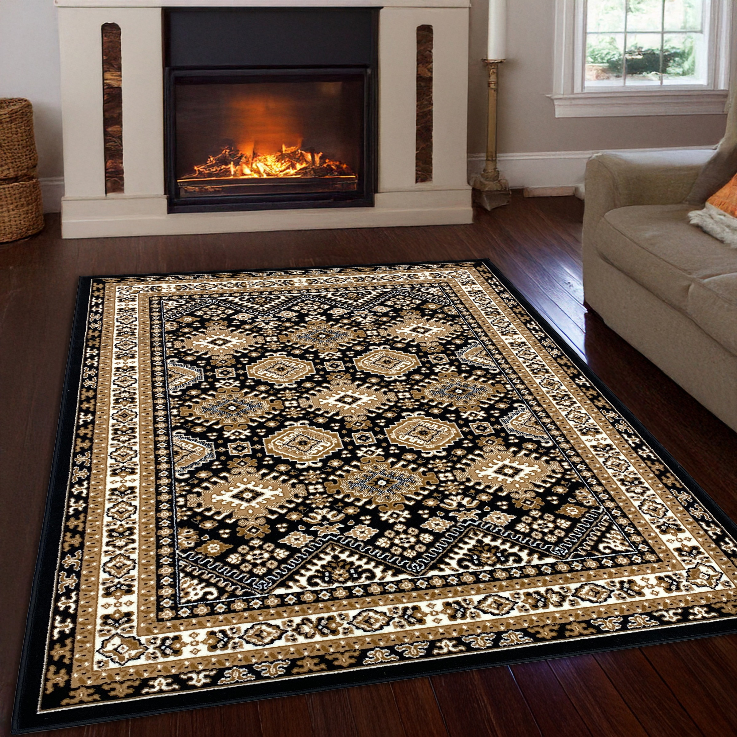 Image of GOODproduct Teppich "Diantha" rechteckig 7 mm Höhe Orient-Optik, mit Bordüre, Kurzflor, pflegeleicht, elegant, weich