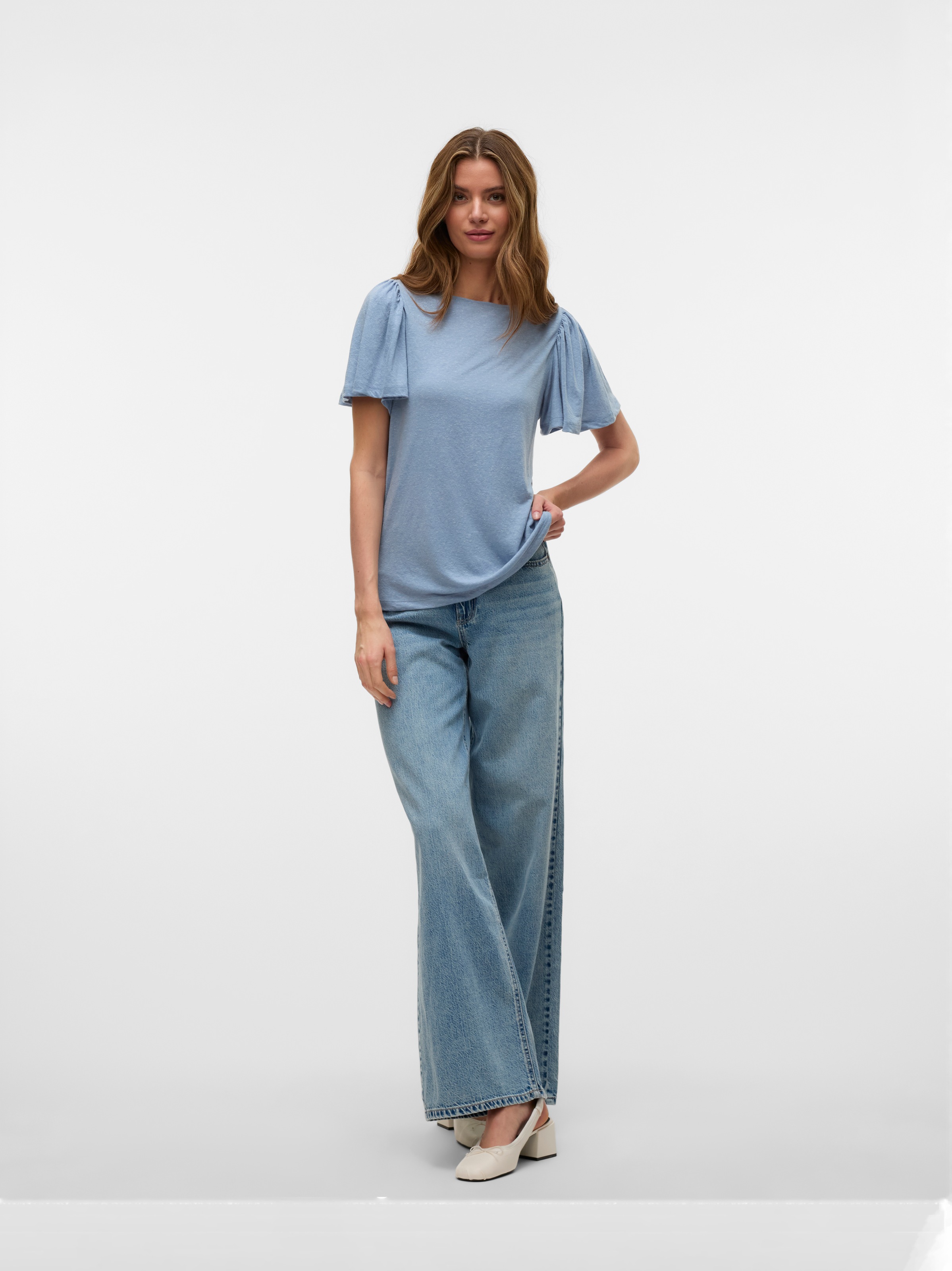 Vero Moda Kurzarmshirt »VMPALOMA ONELLA SS BOATNECK TOP VMA NOOS«