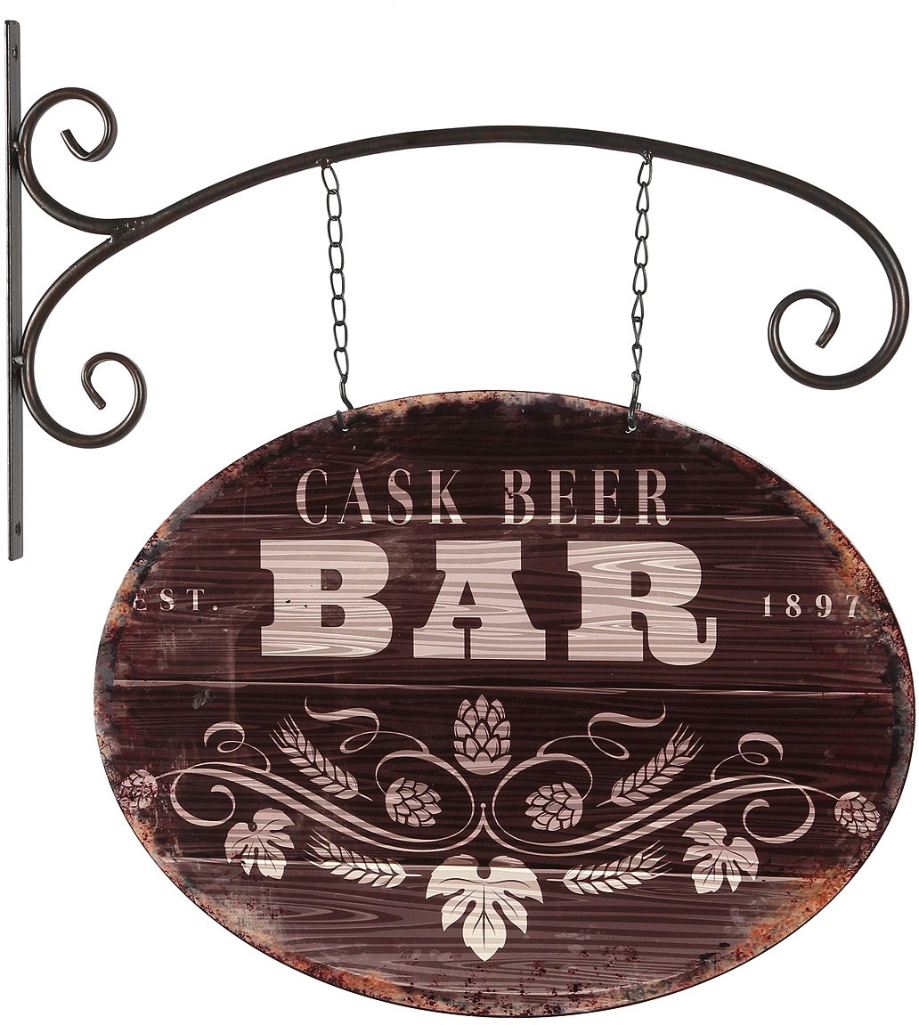 Image of Ambiente Haus Metallbild "Pub Schild 48cm" 1 Stk. tlg.