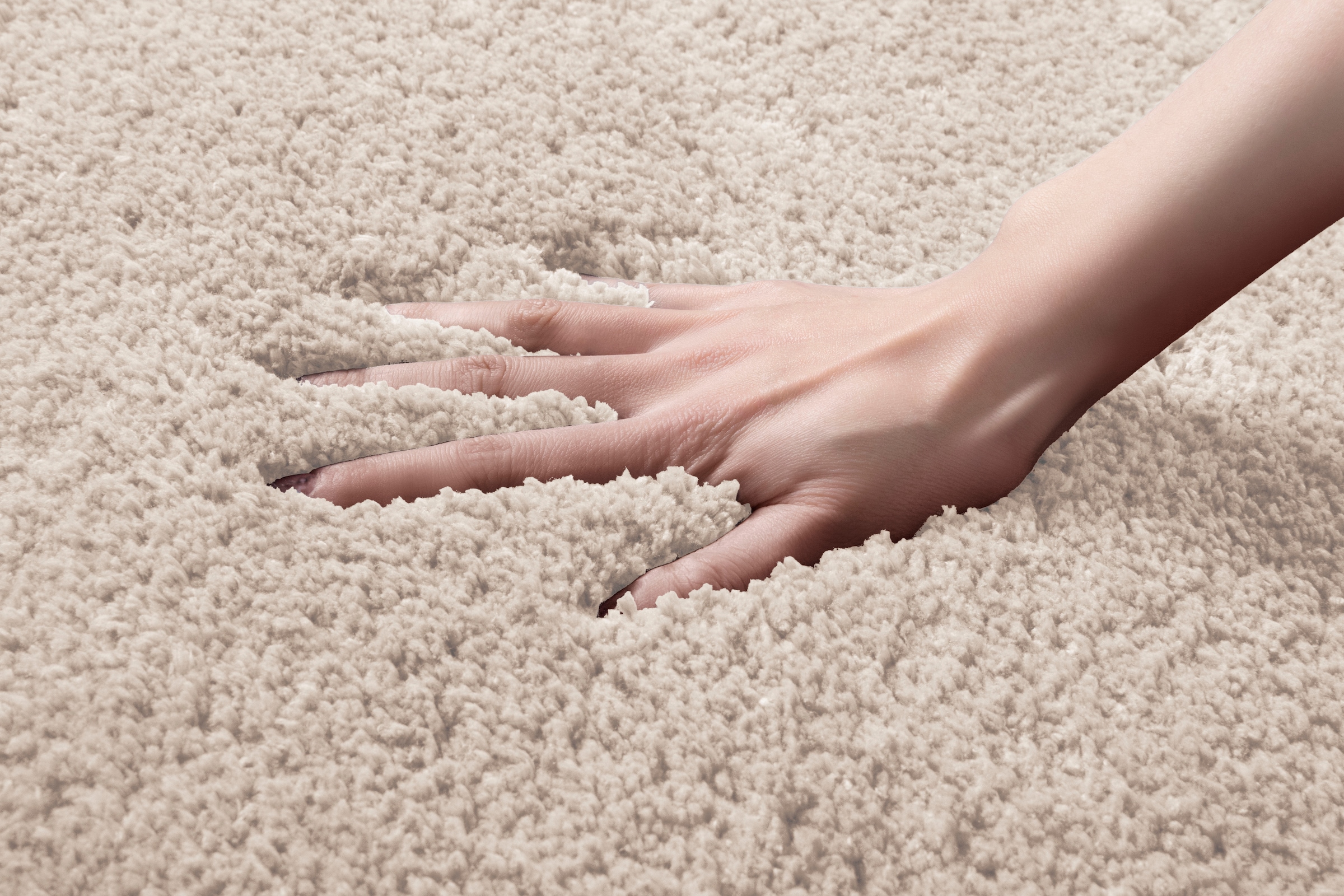 my home Badematte »Sanremo, Badvorleger, Badezimmer Teppich, sehr weich«, rutschhemmend beschichtet, fussbodenheizungsgeeignet-schnell trocknend, Badteppich, unifarben, rechteckig, rund & als 3-tlg. Set erhältlich