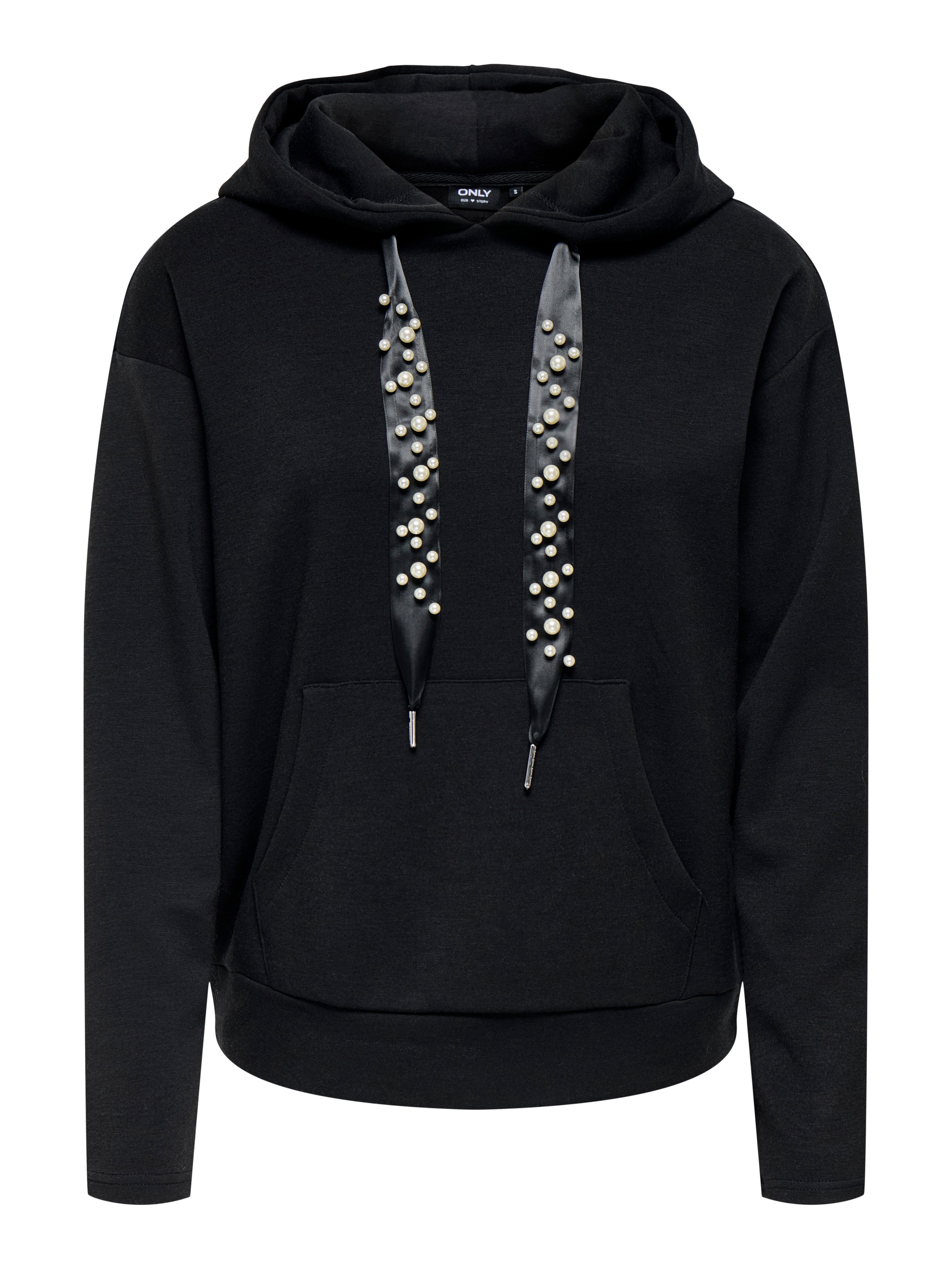 ONLY Kapuzensweatshirt »ONLFANCY L/S HOOD STRING SWT«