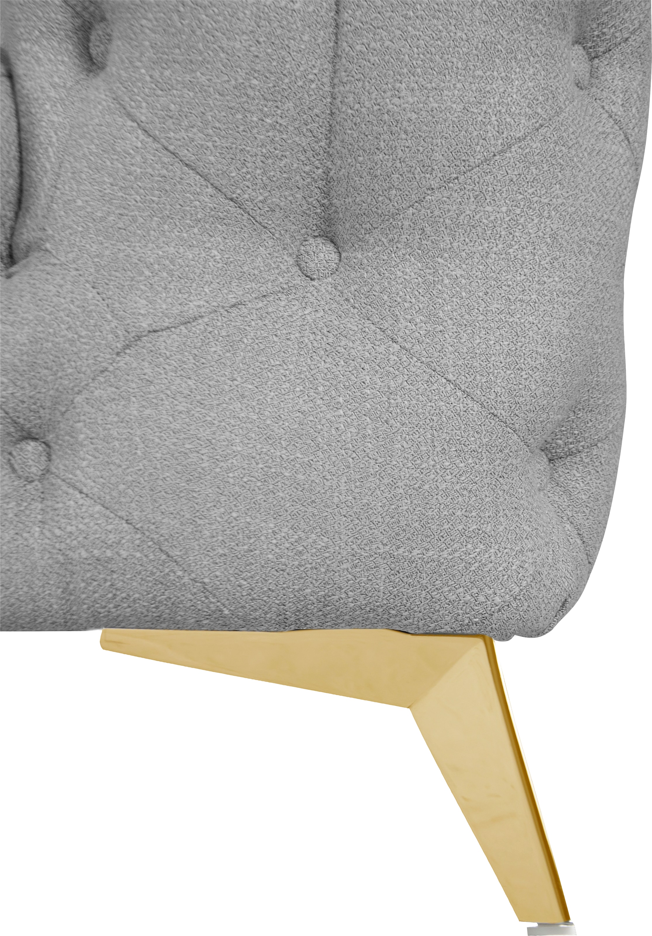 Home affaire Canapé Chesterfield »Glynis« aufwändige Knopfheftung, moderne Chesterfield Optik, Fussfarbe wählbar